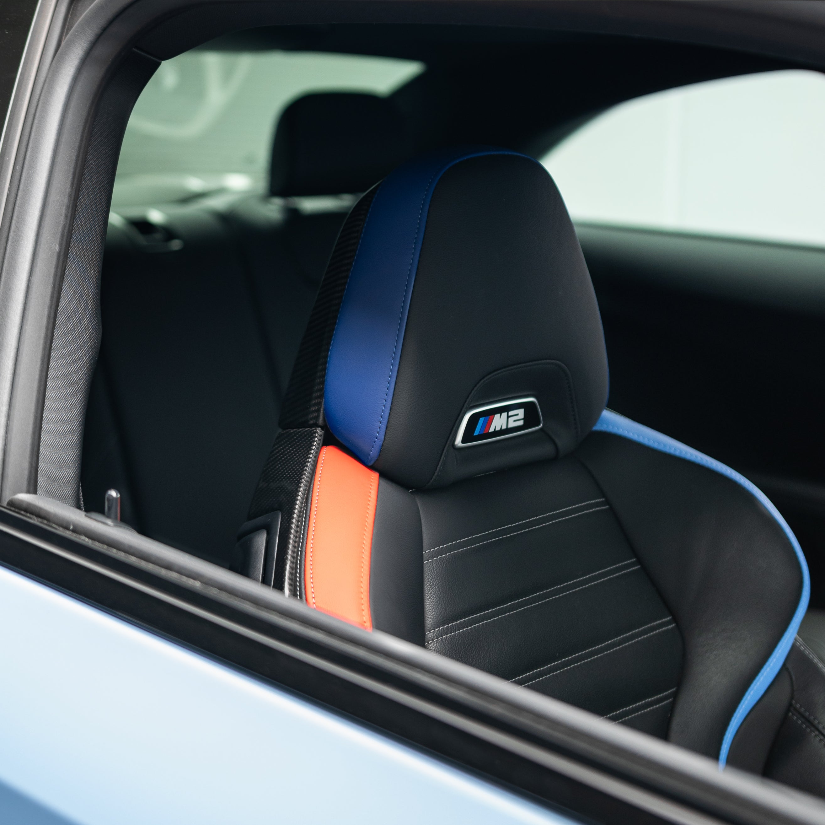 OEM Style Pre Pregged Dry Carbon Fiber Full Backrest Cover for BMW 2 Series G42 / M2 G87 / M4 G82 2022+