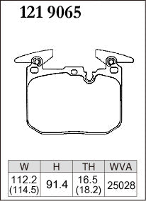 DIXCEL Front Brake Pads – BMW M2 (F87) / M3 (F80) / M4 (F82)