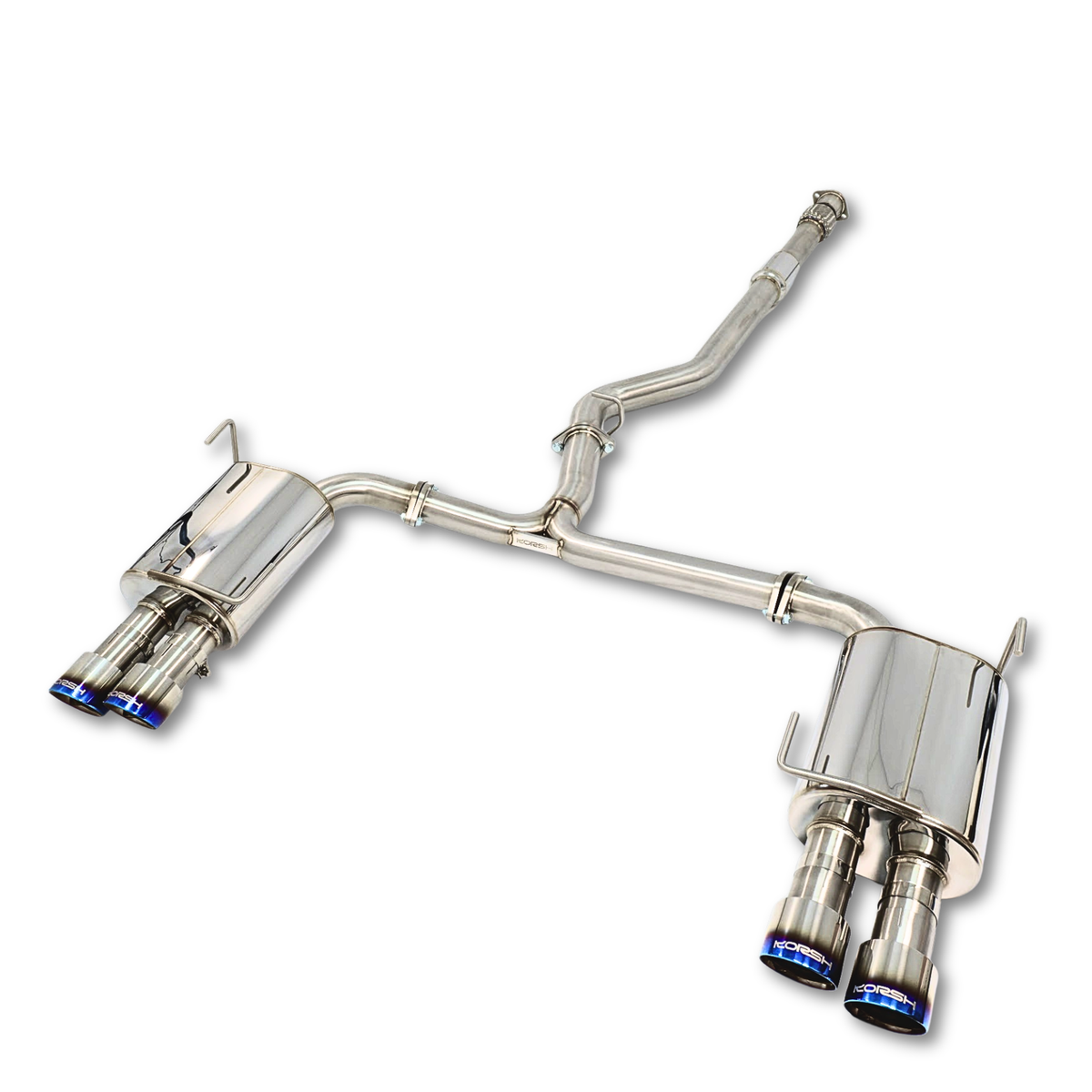 Korsh Stainless Steel Cat Back Exhaust with Titanium Tips for Subaru WRX VB 2022+