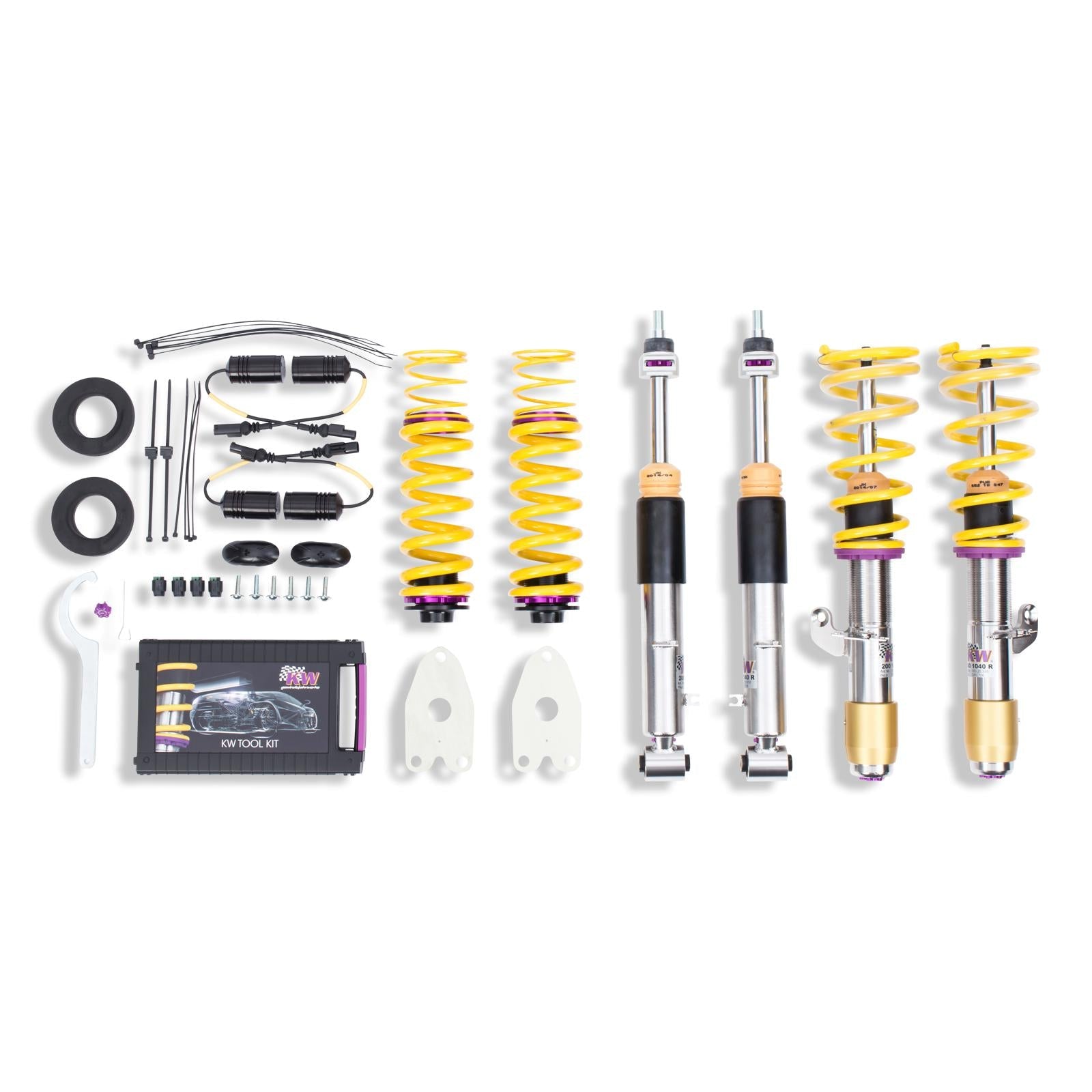 KW V3 Inox Coilover Kit for BMW M3 F80 / M4 F82 (With Adaptive M Suspension, incl. EDC Deactivation)
