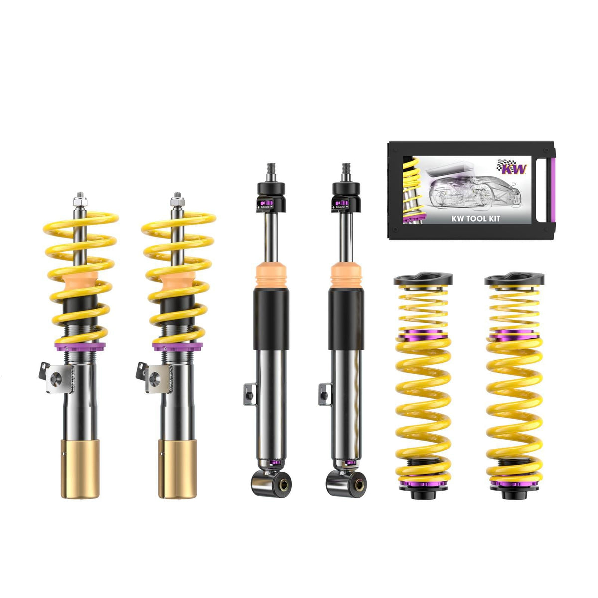 KW V3 Inox Coilover Kit for BMW M3 G80 / M4 G82 (xDrive, incl. EDC Deactivation)