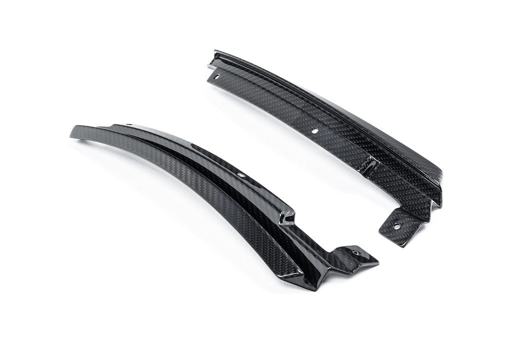 Alpha N G87 M2 Carbon Aeroblades exterior car accessories showing sleek black carbon fiber aerodynamic blades.