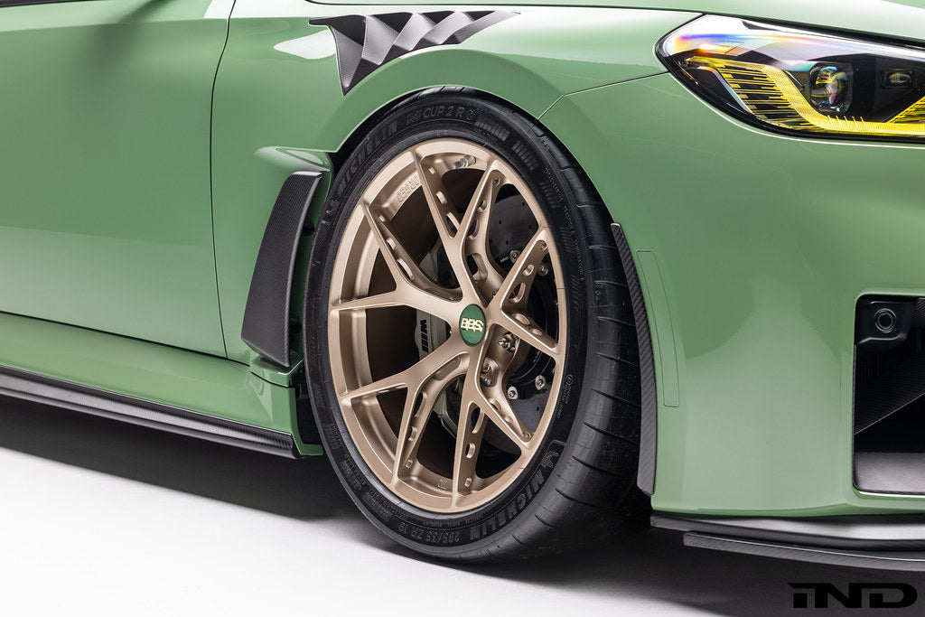 Alpha N G87 M2 Carbon Aeroblades exterior car accessories showing sleek black aerodynamic blades on a vehicle.