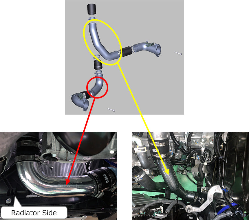 HKS Intercooler Kit (Piping Kit only) for Honda Civic FL5 2022+
