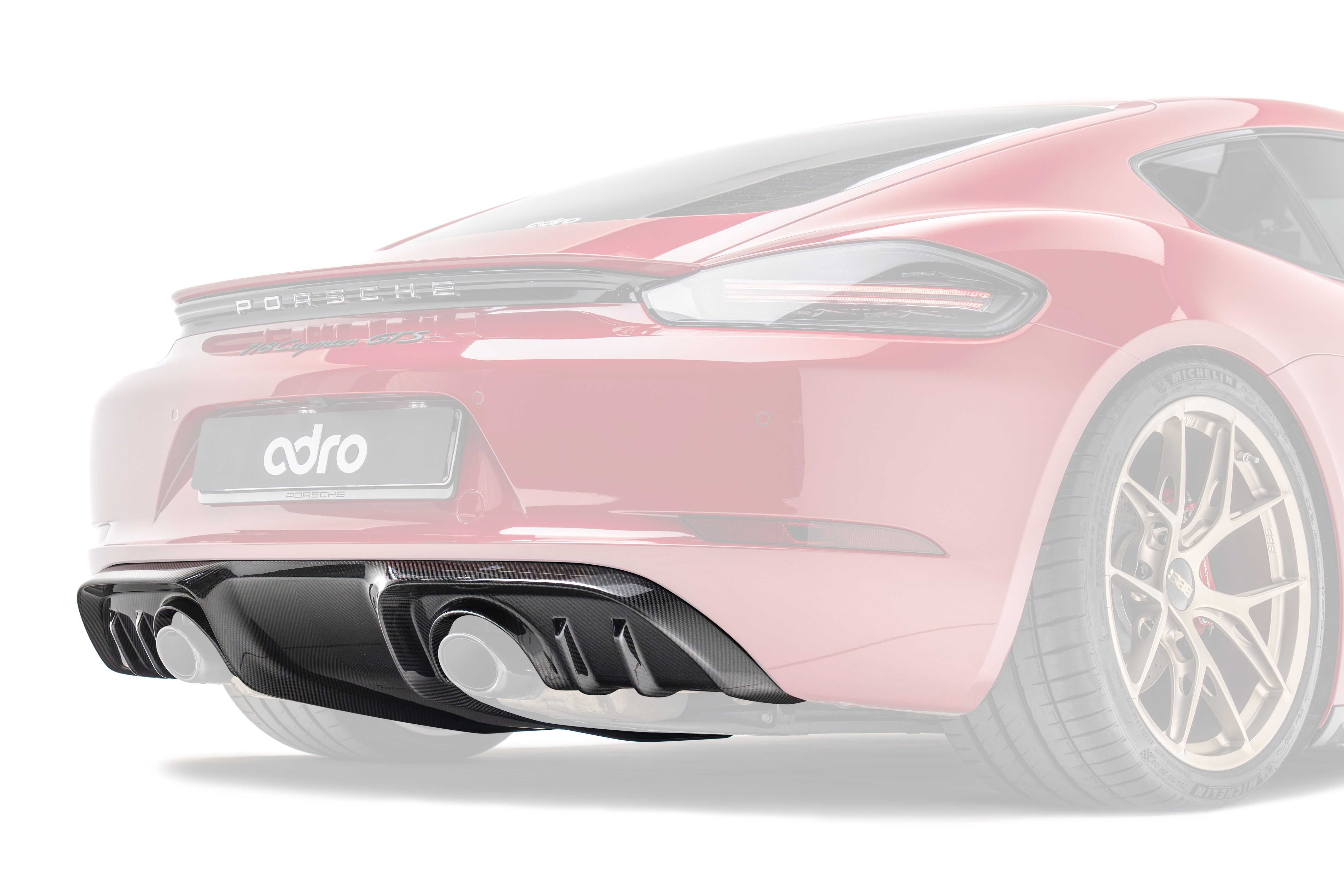 Pre Pregged Carbon Fiber Rear Diffuser for Porsche 718 Cayman/Boxster GTS,GTS 4.0,Spyder,GT4,GT4RS 981 982 2017-2025