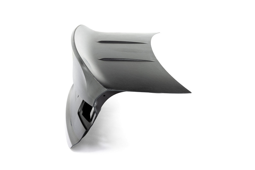 Alpha-N G80 M3 Carbon CSL trunk lid exterior view on white background, showcasing lightweight carbon fiber design.
