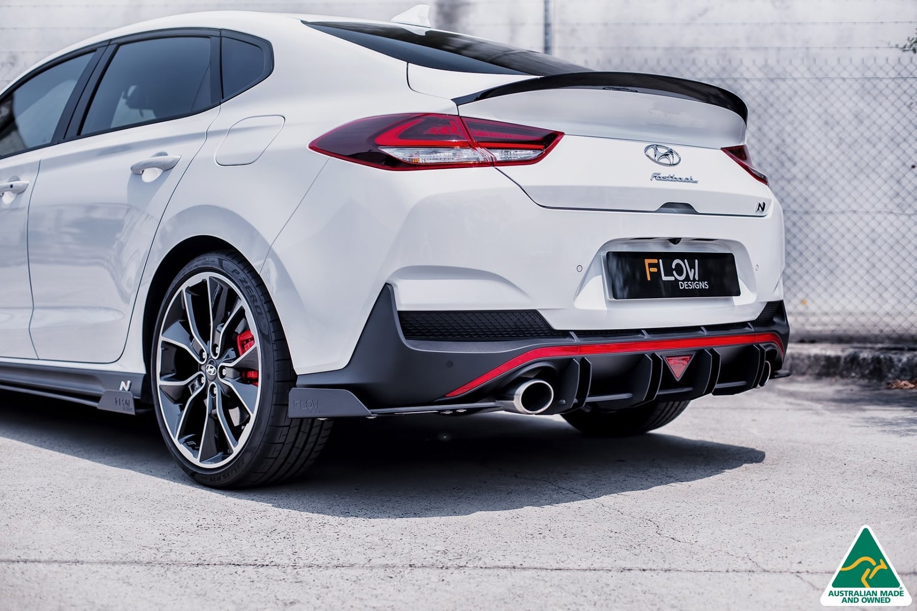 DISCONTINUED SANDED MATTE FINISH - i30N Fastback PD Rear Spats (Pair)