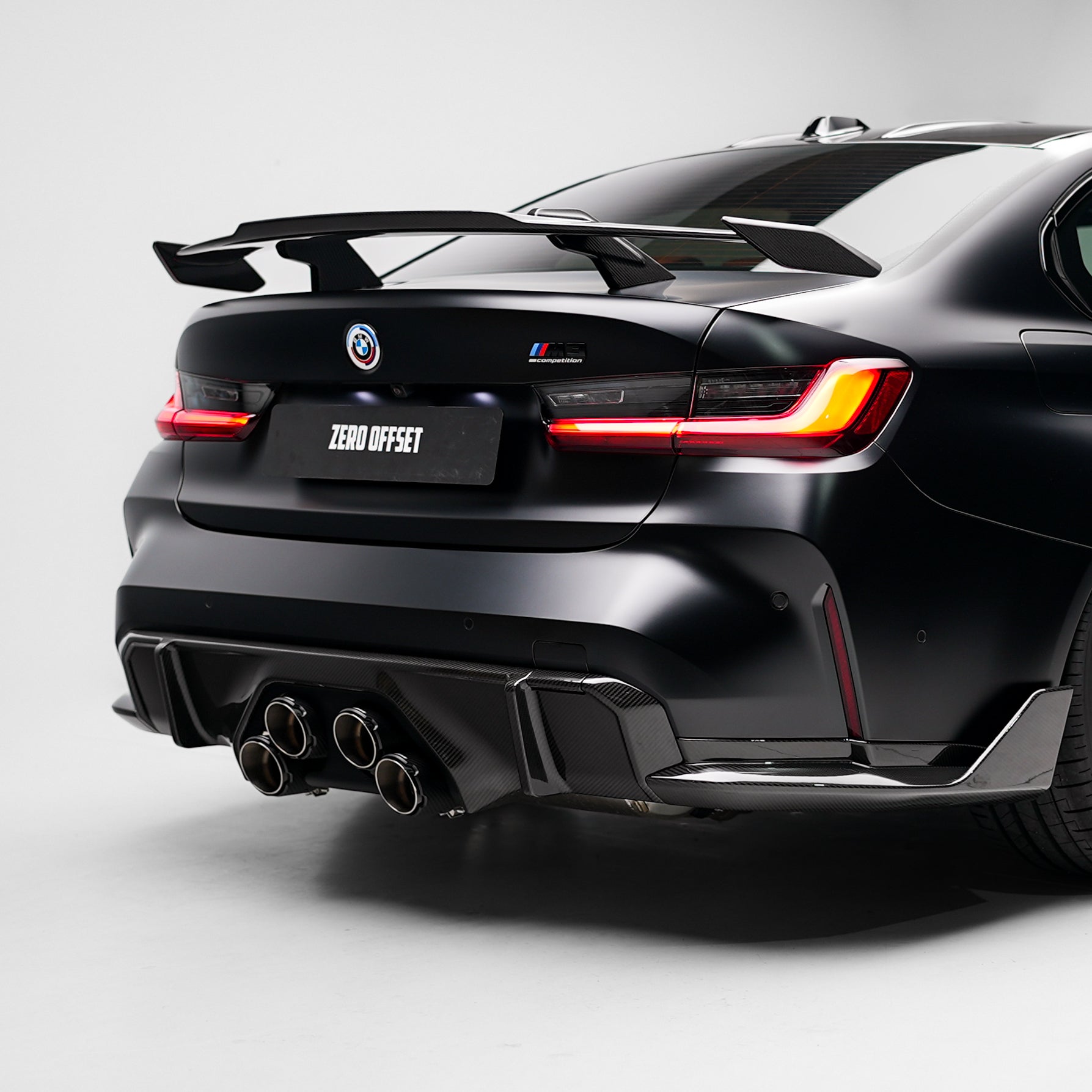 M Performance Style Pre Pregged Dry Carbon Diffuser For BMW M3 G80 G81 / M4 G82 G83 (Centre Exhaust) 2020+