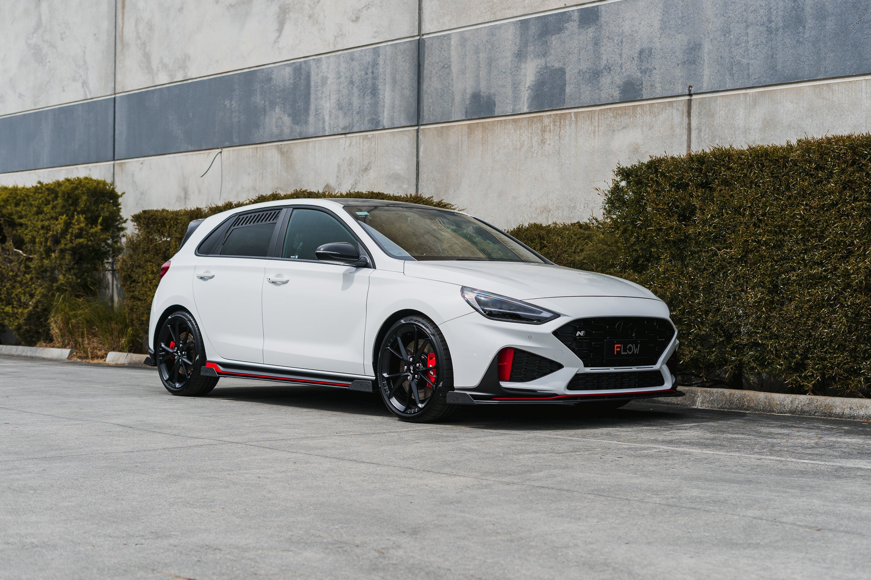 i30N Hatch PDE V6 FL2 2025+ Front Lip Splitter & Reinforcement Brackets