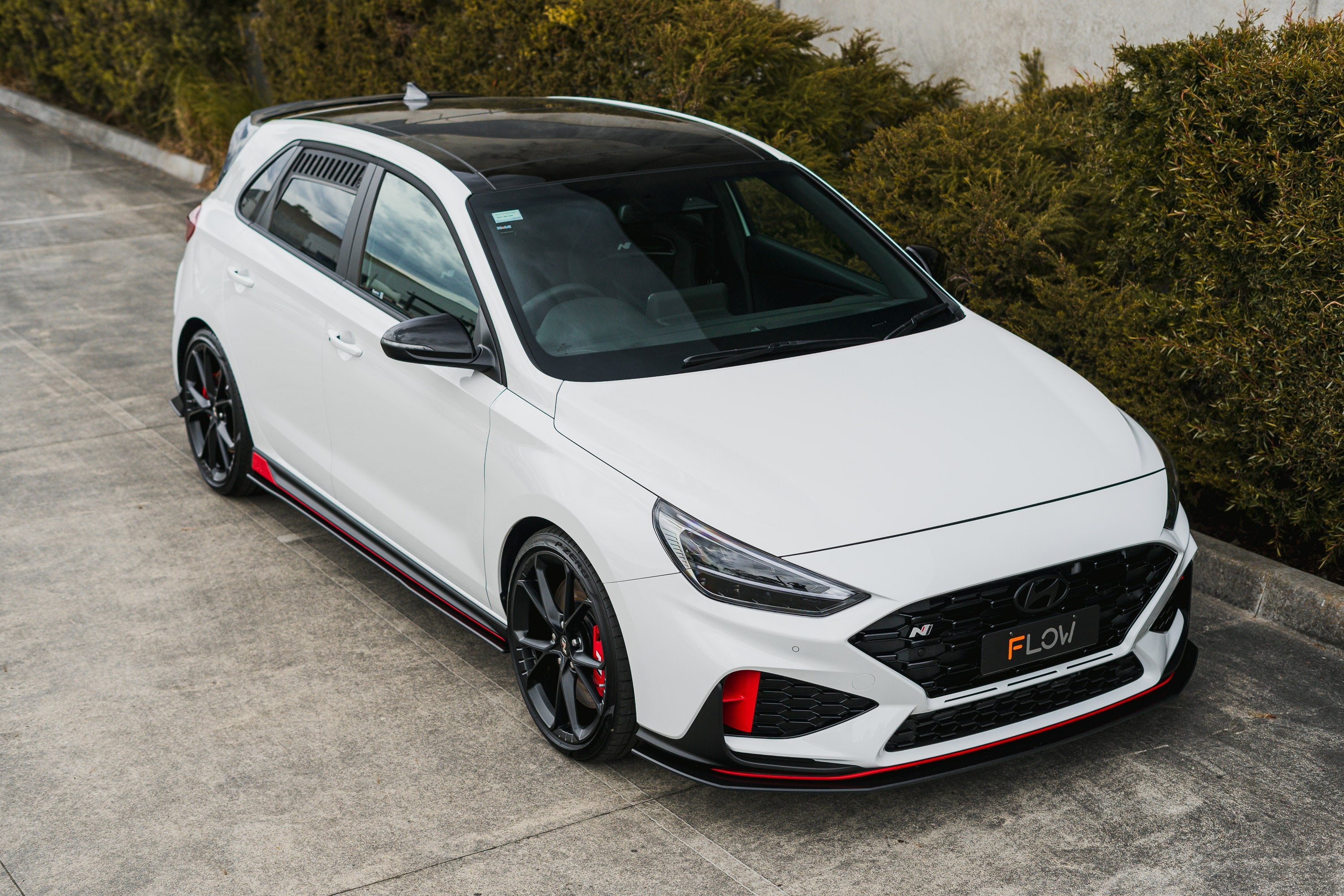 i30N Hatch PDE V6 FL2 2025+ Front Lip Splitter & Reinforcement Brackets