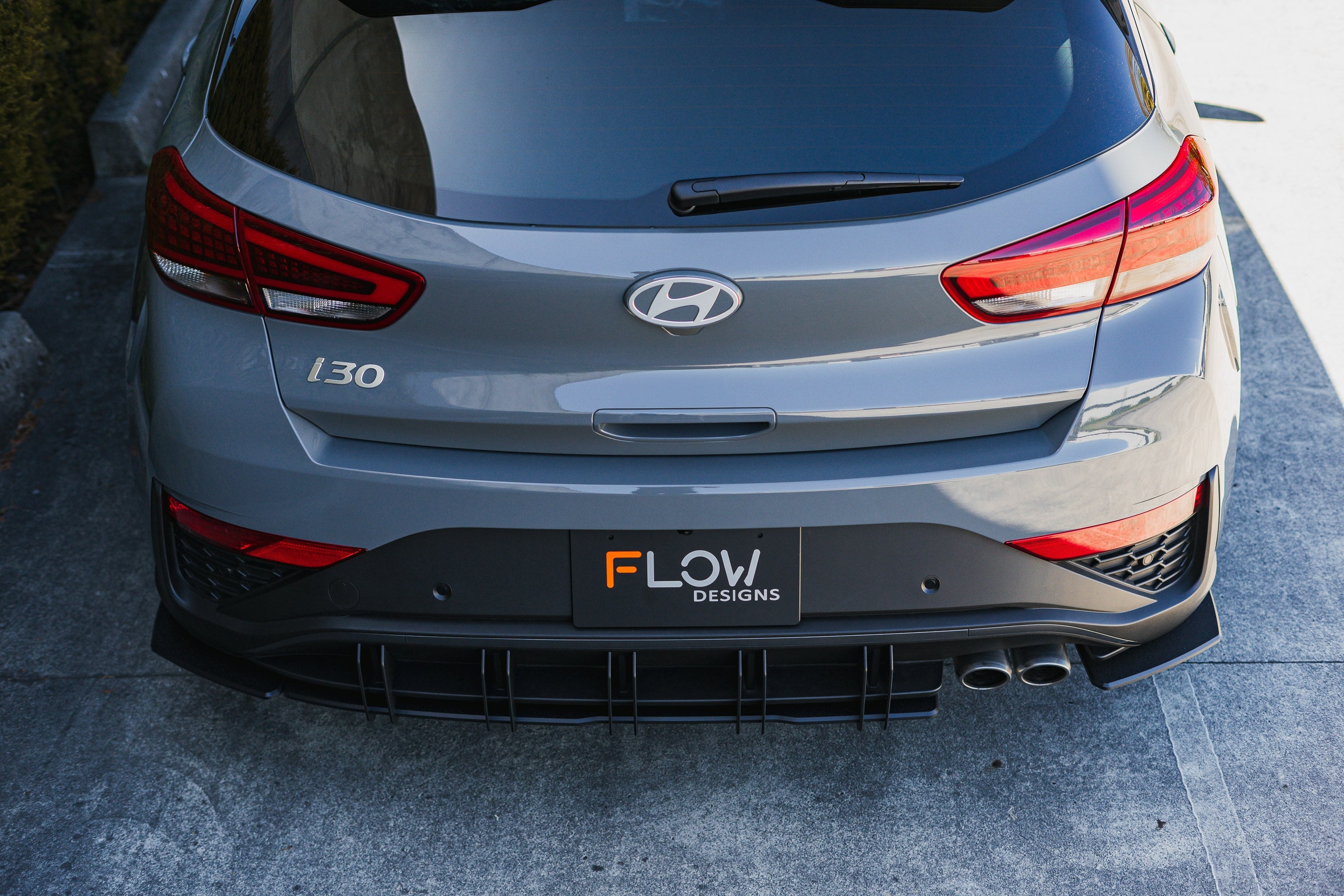 DEMO STOCK - i30N-Line Hatch PDe.V6 FL 2024+ Rear Spats (Pair) - GLOSS BLACK
