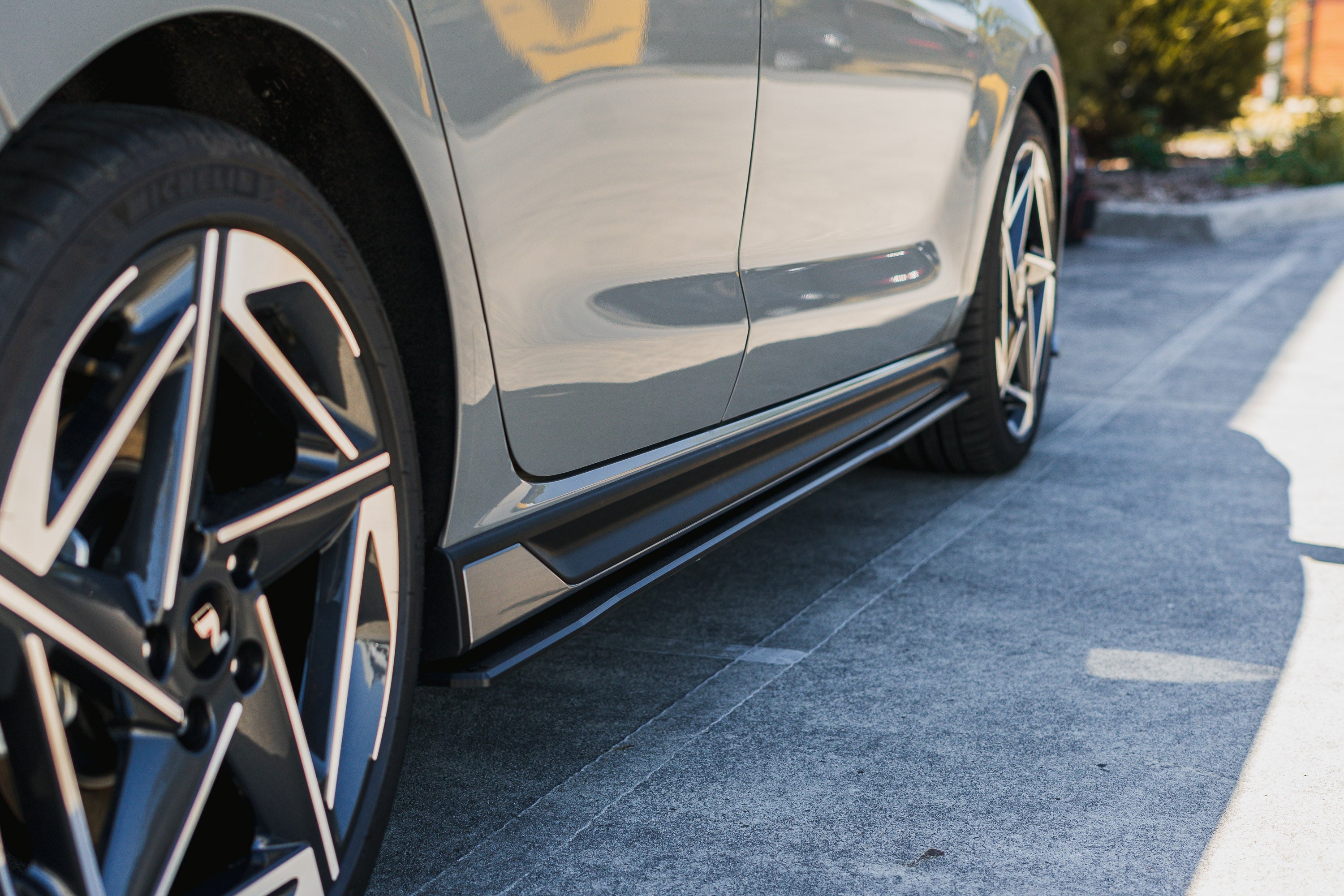 i30N-Line Hatch PDe.V6 FL 2024+ Side Skirt Splitters (Pair)