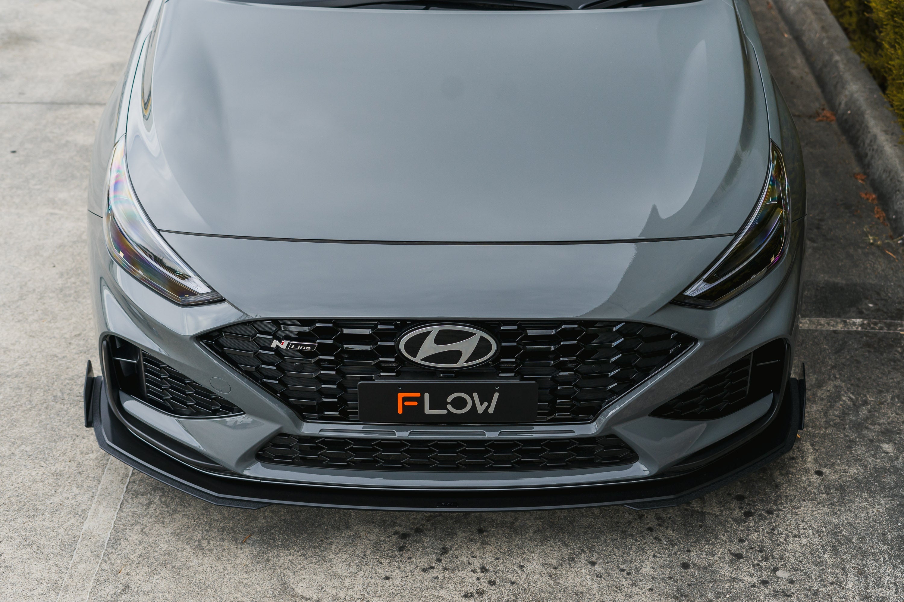 i30N-Line Hatch PDe.V6 FLÂ 2024+ Front Lip Splitter Extensions (Pair)