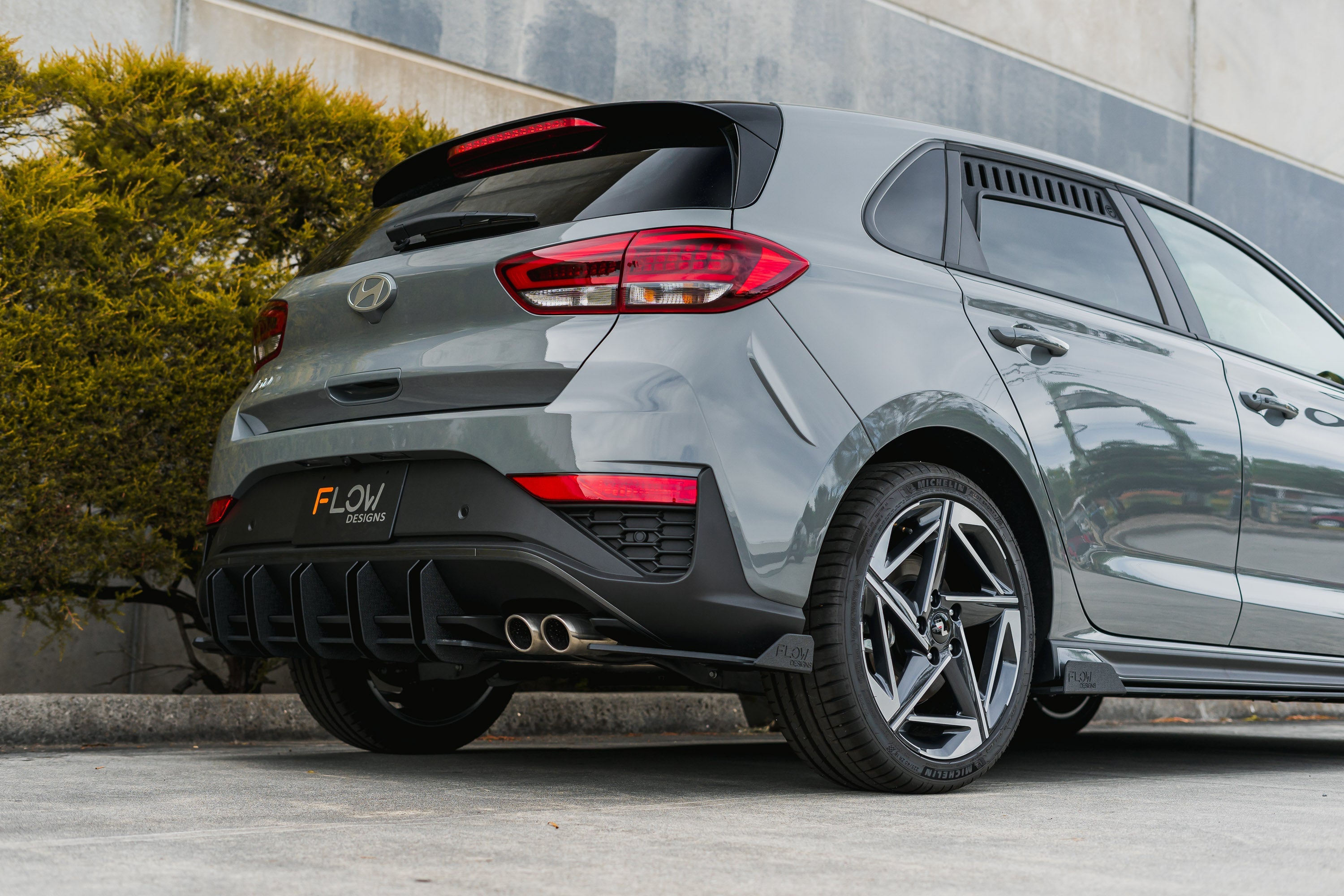 i30N-Line Hatch PDe.V6 FL 2024+ Flow-Lock Rear Diffuser