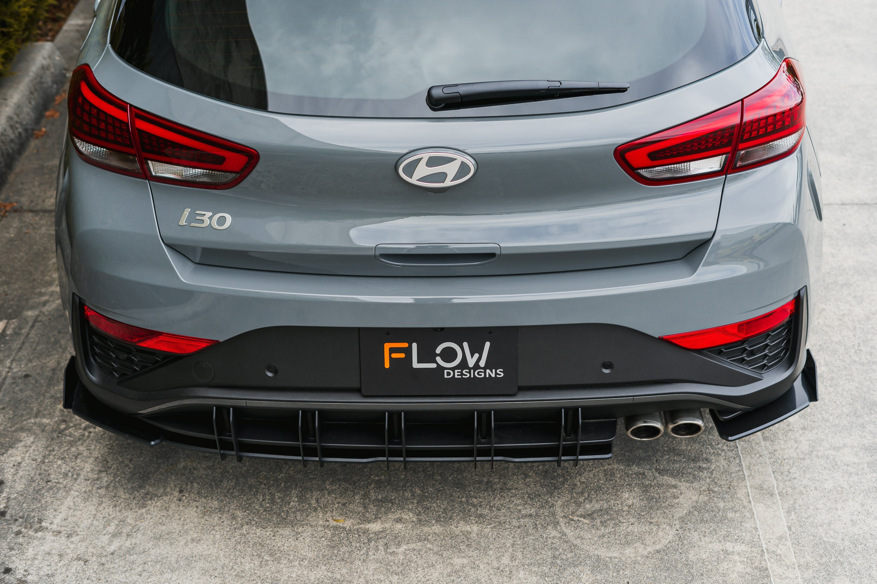 DISCONTINUED SANDED MATTE FINISH - i30N PD FL / i30N PDe V6 FL / N-Line Hatch PDe.V6 FLÂ 2024+ Rear Spats (Pair)