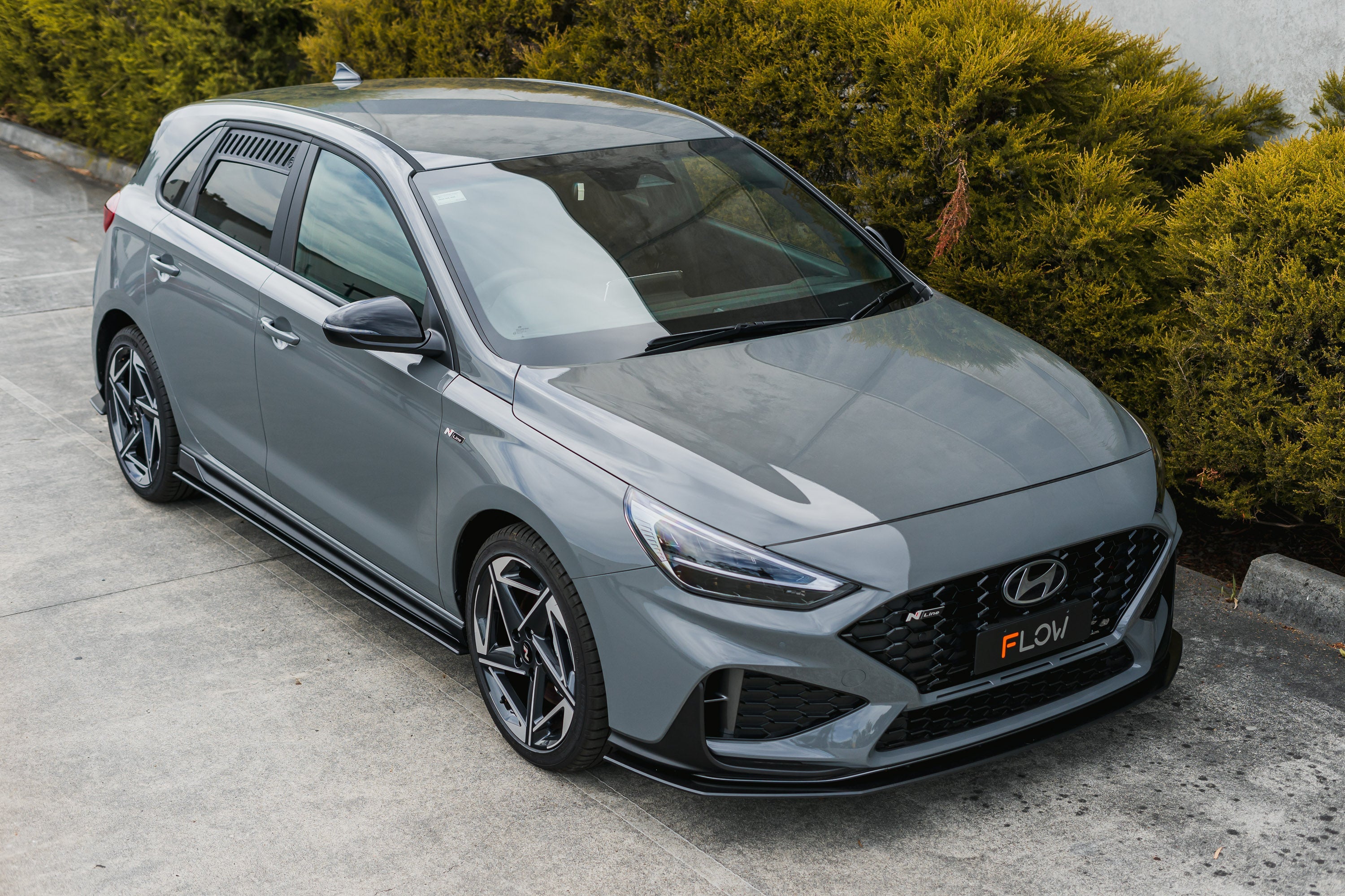 i30N-Line Hatch PDe.V6 FLÂ 2024+ Front Lip Splitter Extensions (Pair)