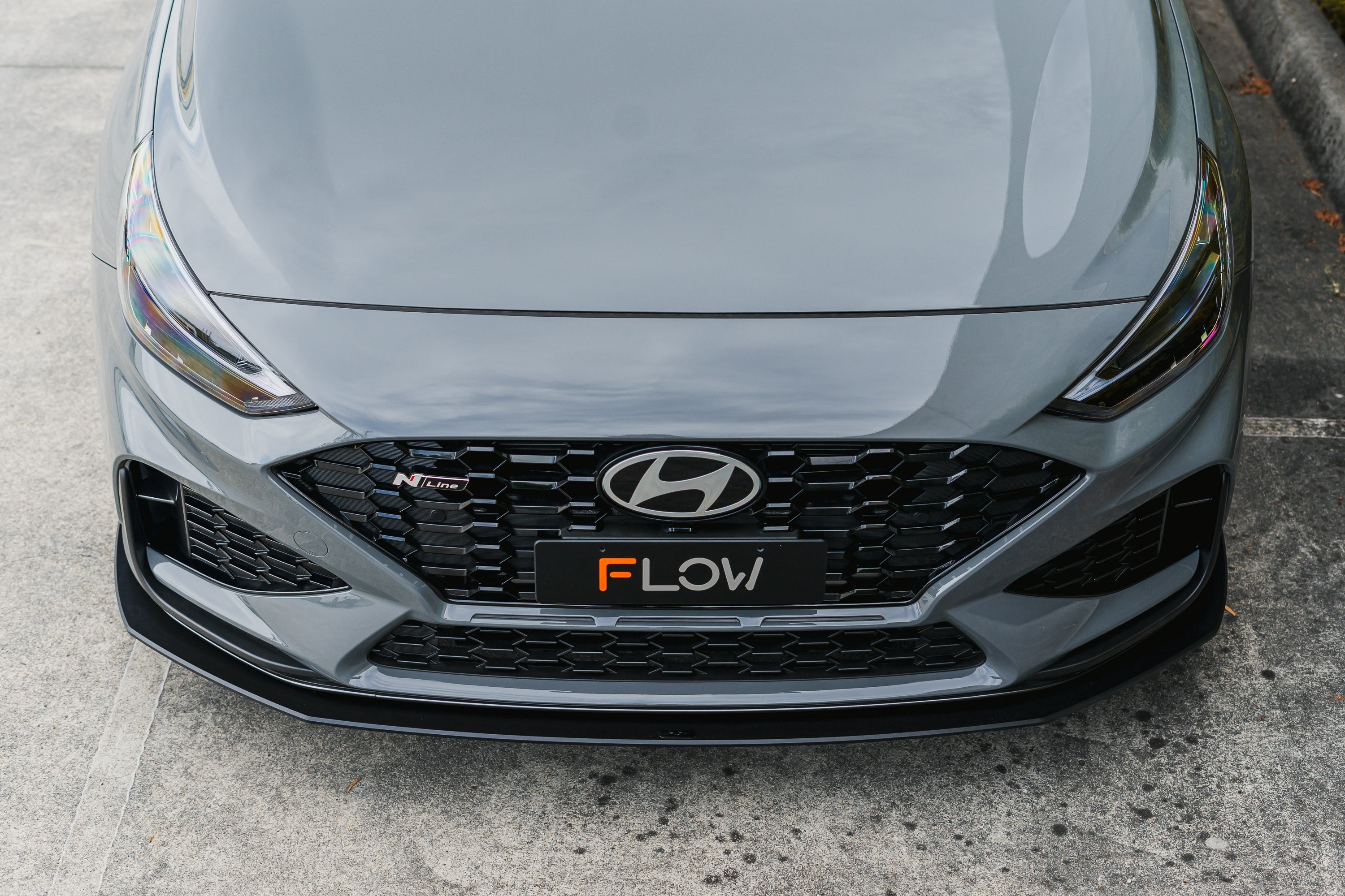 i30N-Line Hatch PDe.V6 FL 2024+ Front Lip Splitter & Reinforcement Brackets