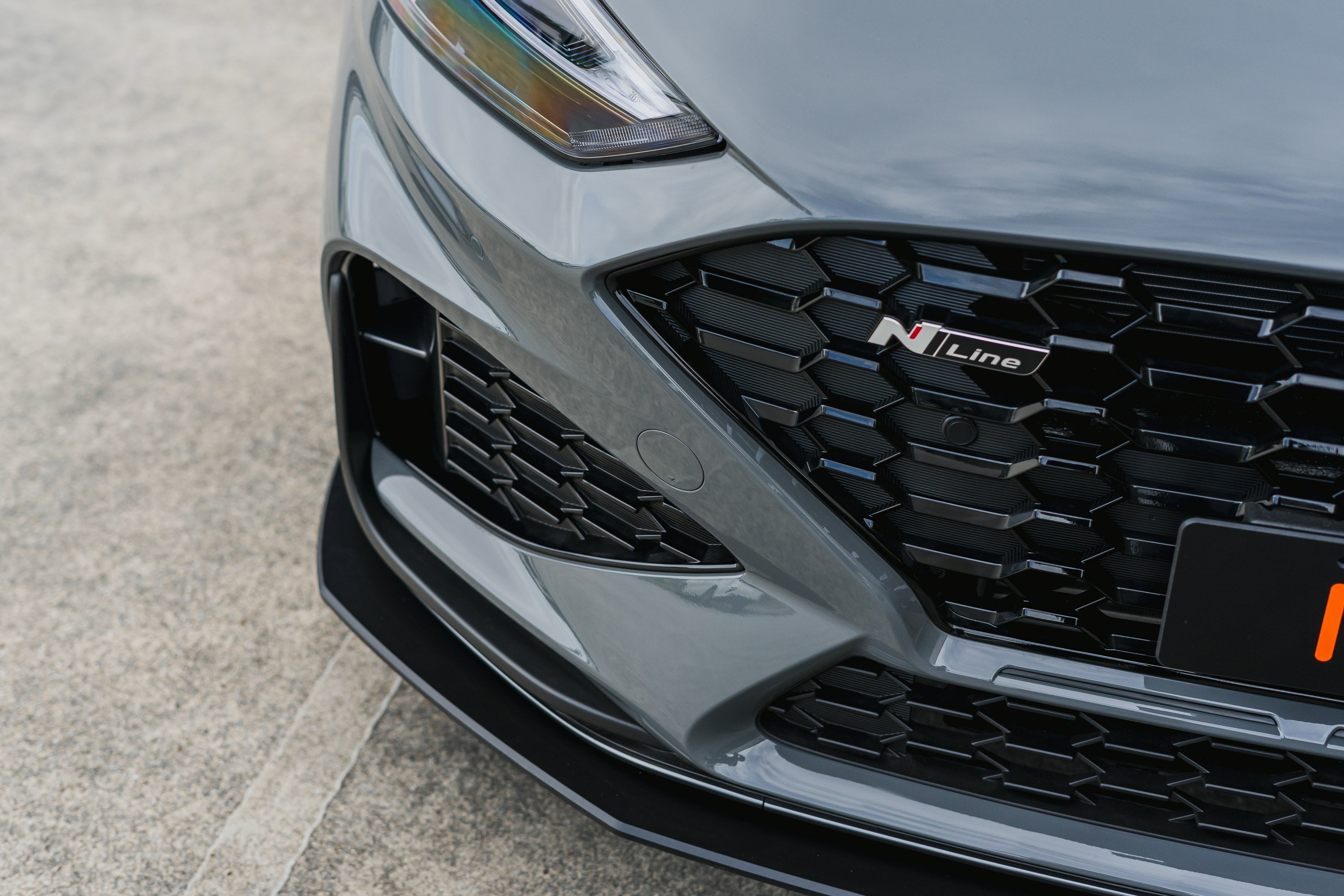 i30N-Line Hatch PDe.V6 FL 2024+ Front Lip Splitter & Reinforcement Brackets