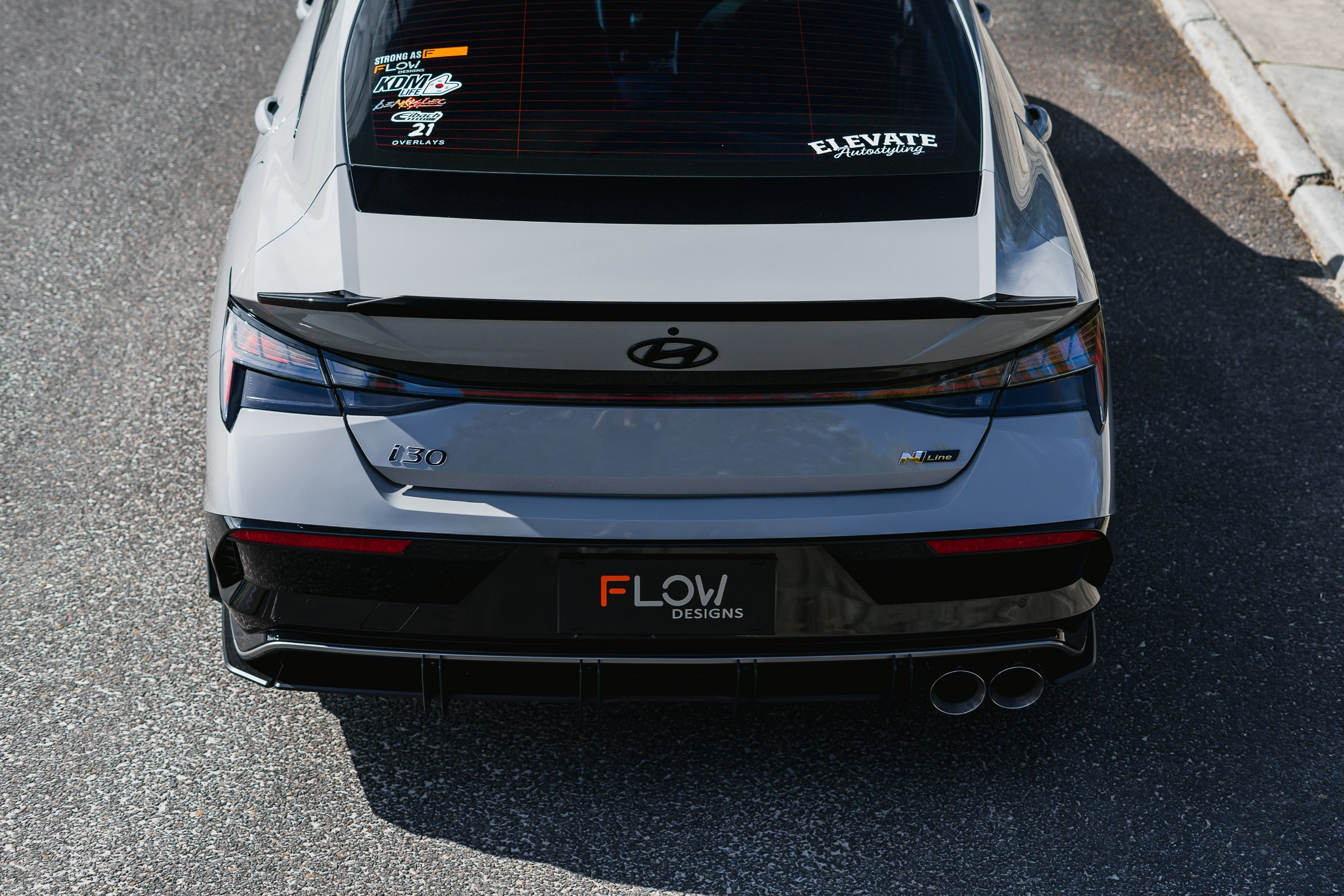 Hyundai CN7 V2 i30 N-Line Sedan FL 2025 Flow-Lock Rear Diffuser