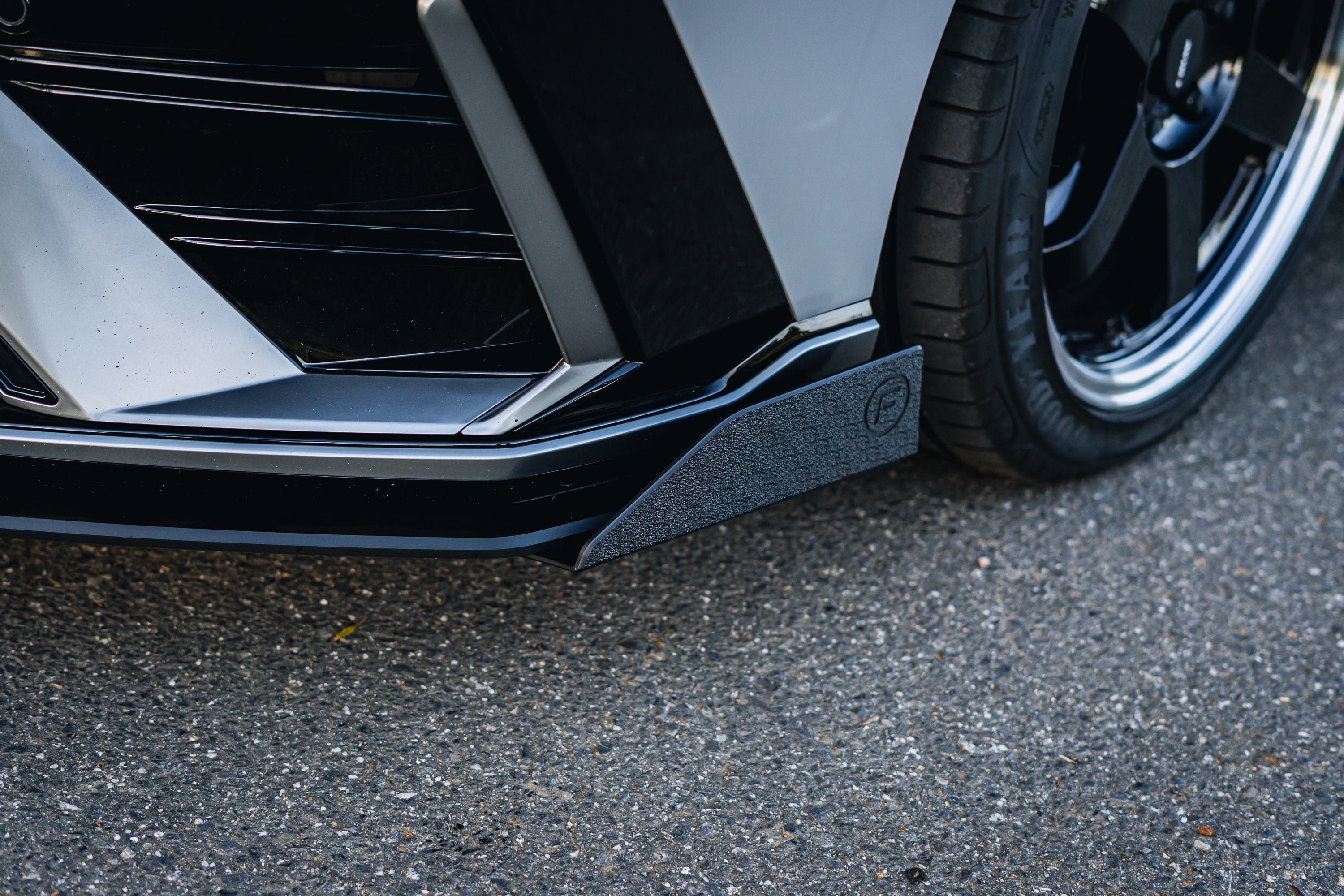 Hyundai CN7 V2 i30 N-Line Sedan FL 2025 Front Lip Splitter Winglets (Pair)