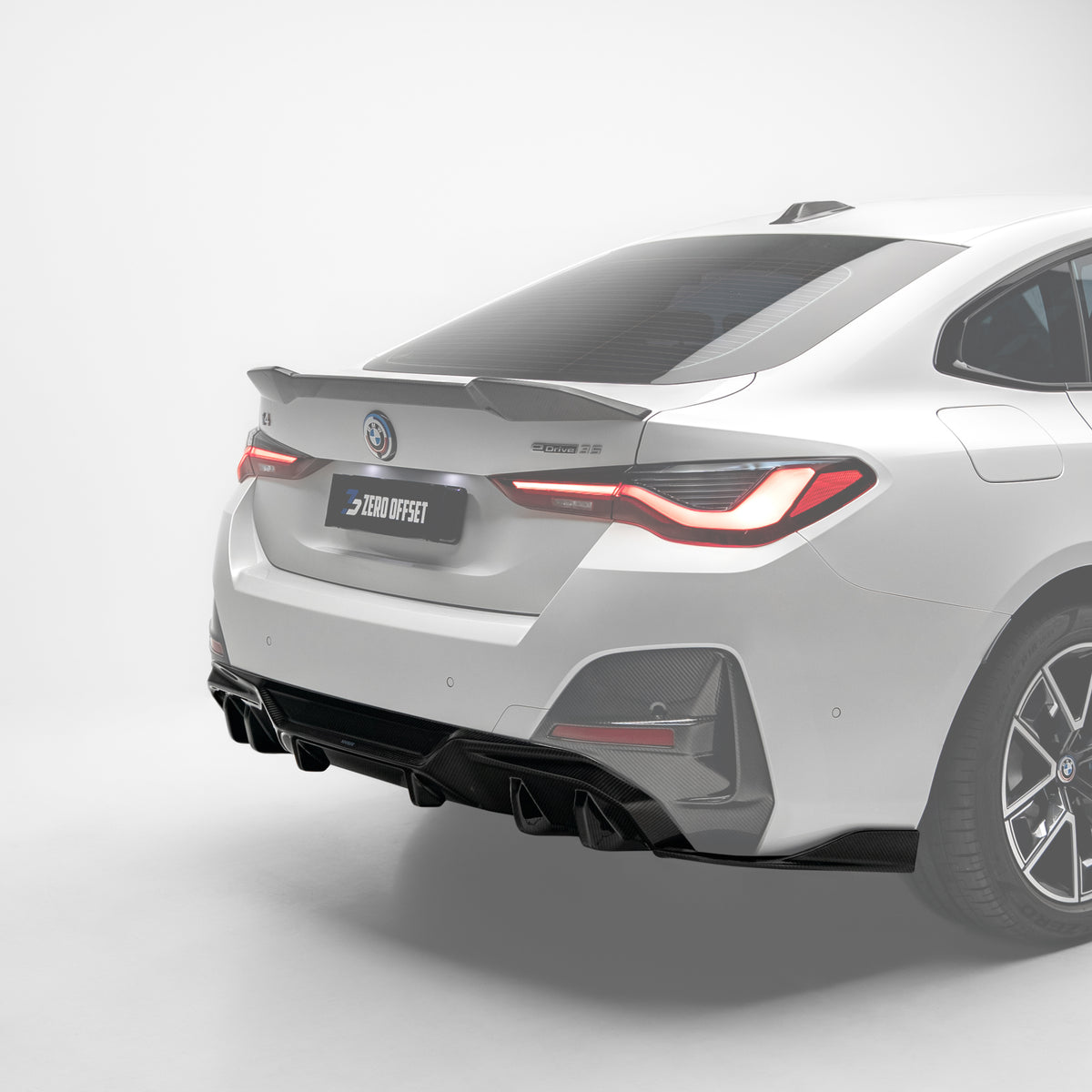 Sooqoo Pre Pregged Dry Carbon Fiber Diffuser for BMW i4 Series G26 2021+