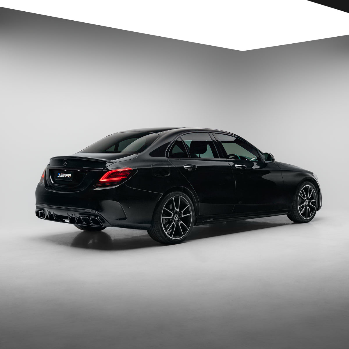 AMG Style Rear Diffuser & Exhaust Tips for Mercedes-Benz C Class W205 Sedan / S205 Wagon 2019-2022