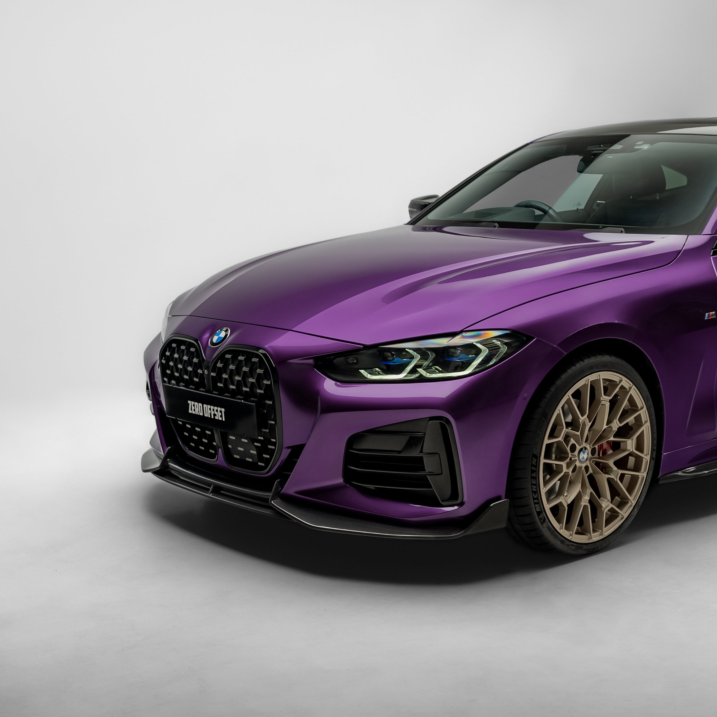 BMW G22 G23 4 Series Carbon Fiber Front Lip 2020+