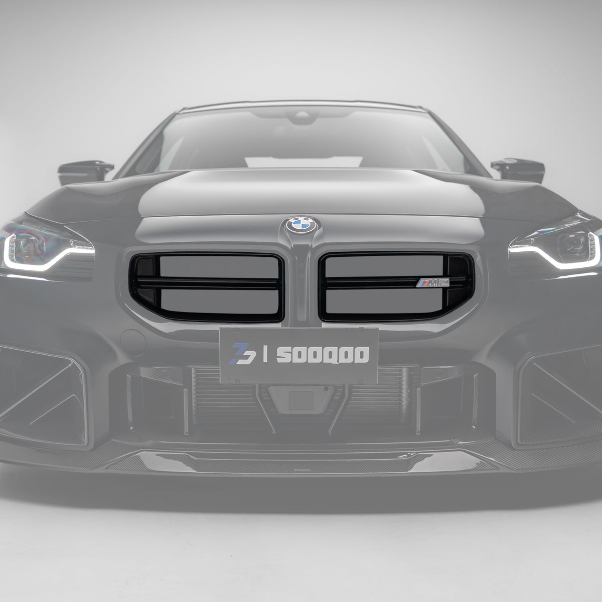 Sooqoo Type C Pre Pregged Dry Carbon Fiber Front Grille for BMW M2 G87 2023+