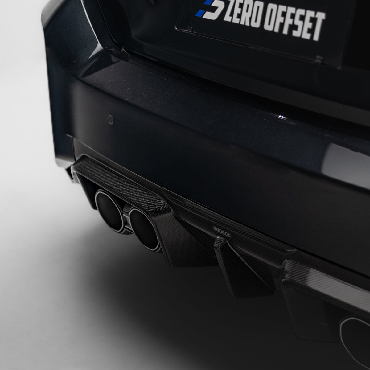 Sooqoo Pre Pregged Dry Carbon Fiber Rear Diffuser Type B for BMW M2 G87 2023+