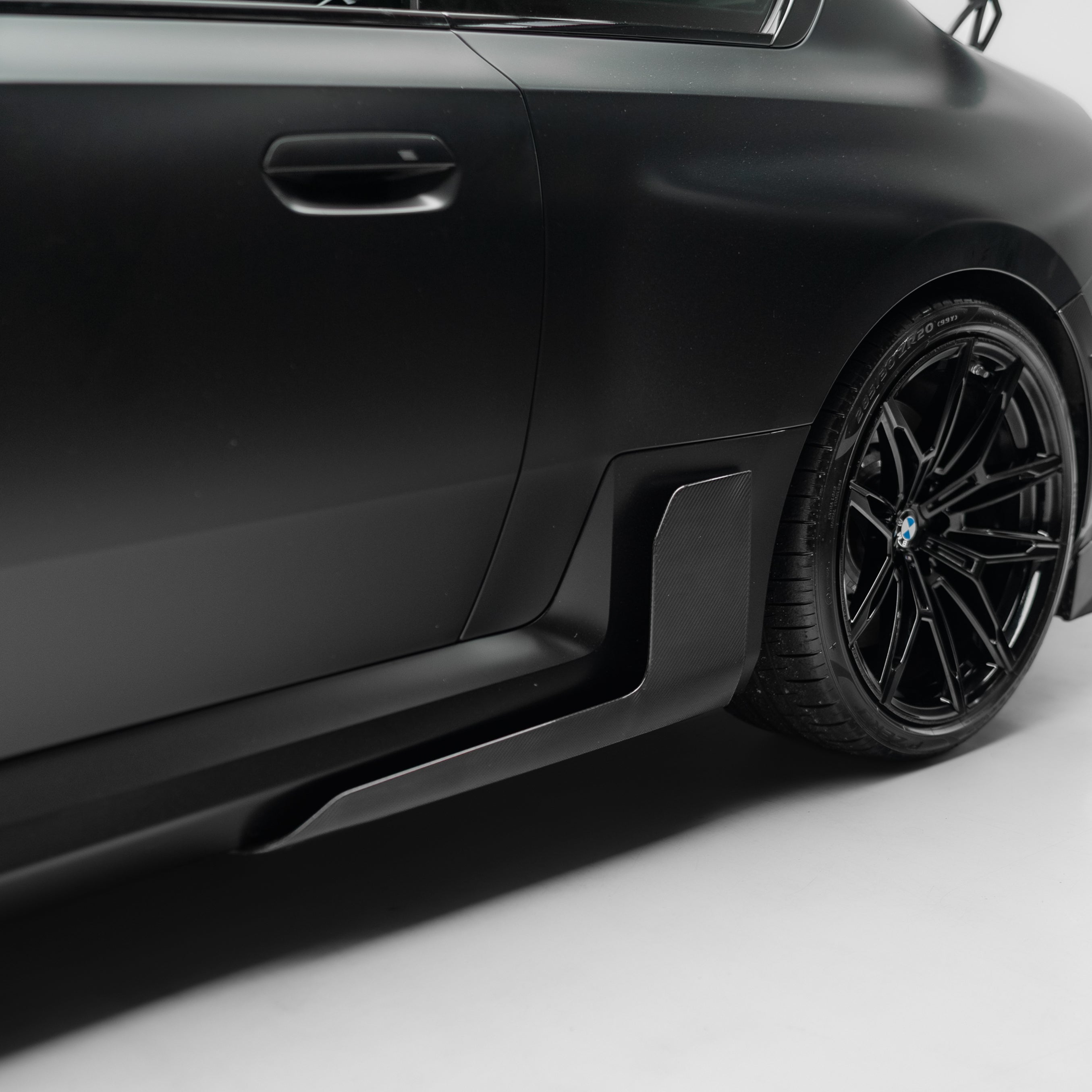 M Performance Style Pre Pregged Dry Carbon Fiber Side Skirt for BMW M2 G87 2023+