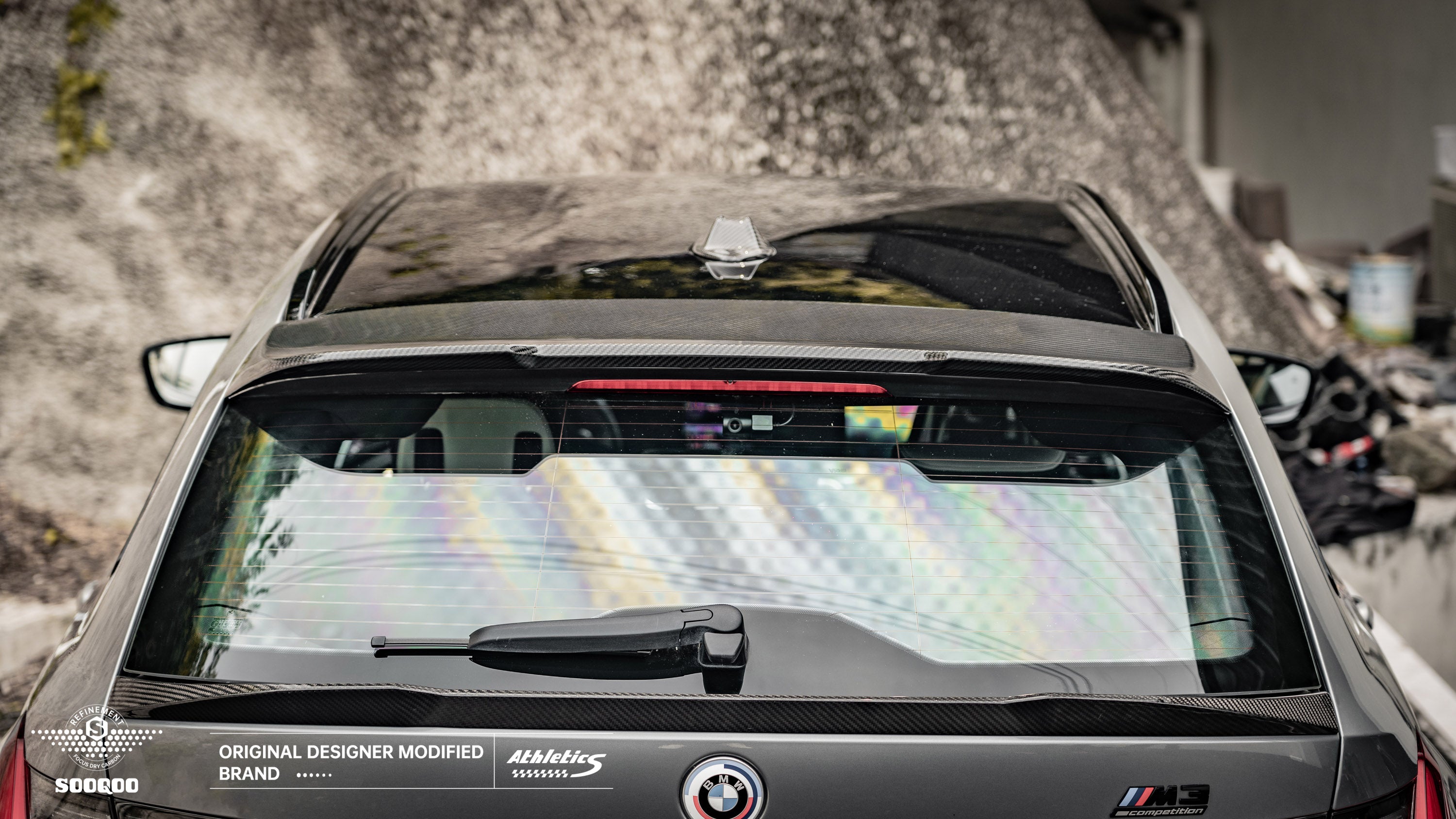 M-Performance Style Pre Pregged Dry Carbon Roof Spoiler for BMW 3 Series G21 / M3 G81 Wagon 2019+