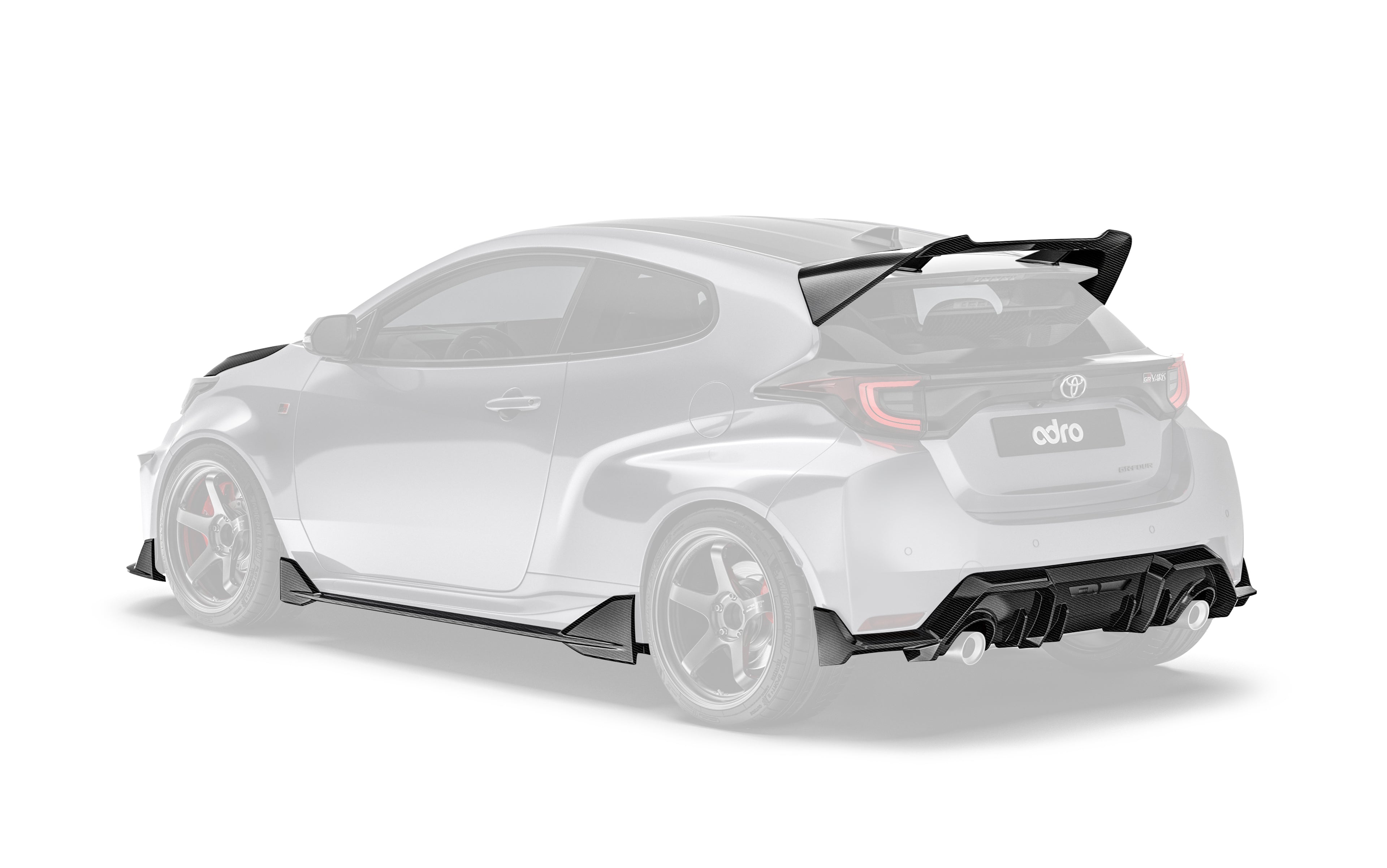 Carbon Fiber Full Lip Kit Bundle for Toyota GR Yaris Gen 1 2020-2024