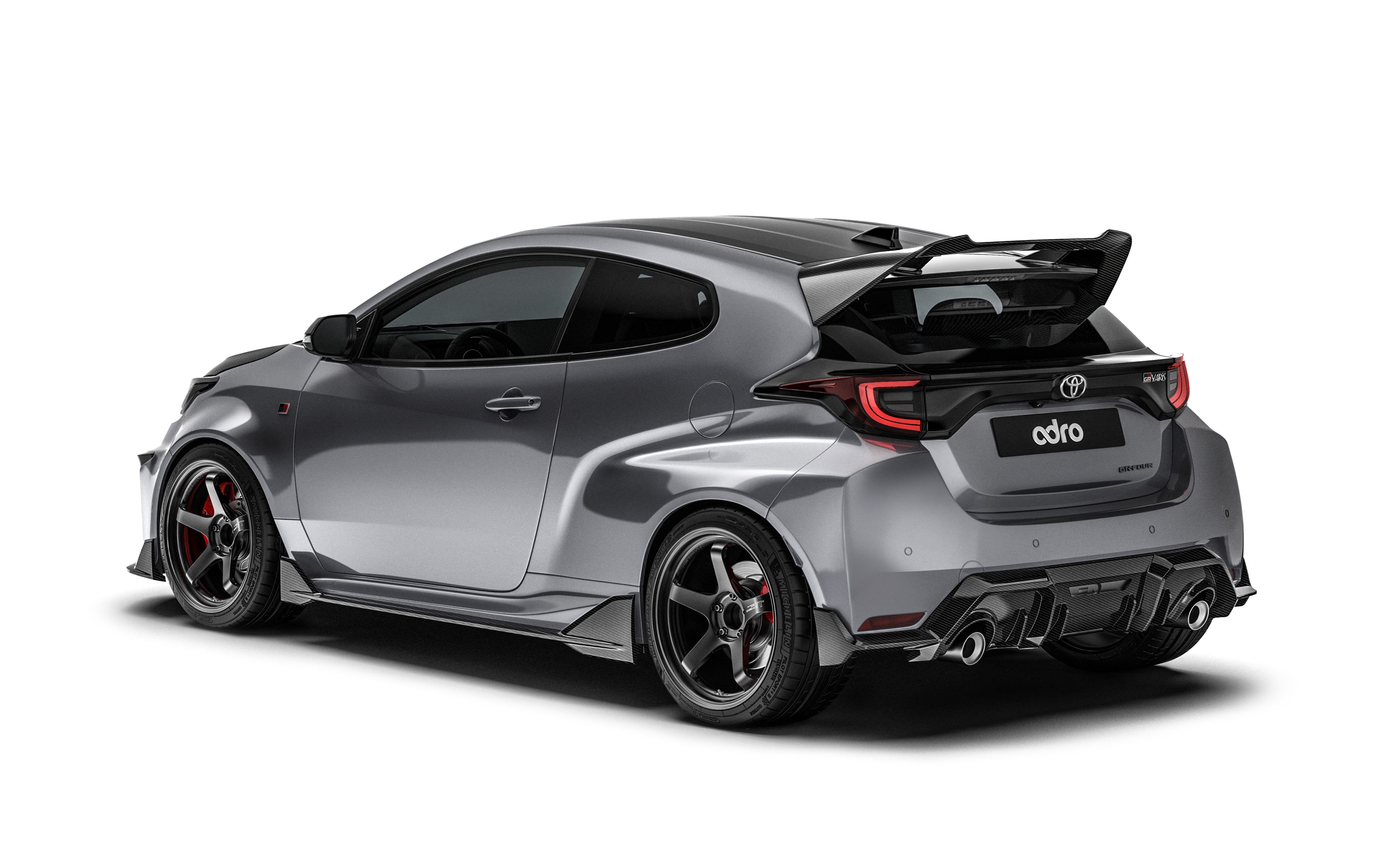 Carbon Fiber Full Lip Kit Bundle for Toyota GR Yaris Gen 1 2020-2024