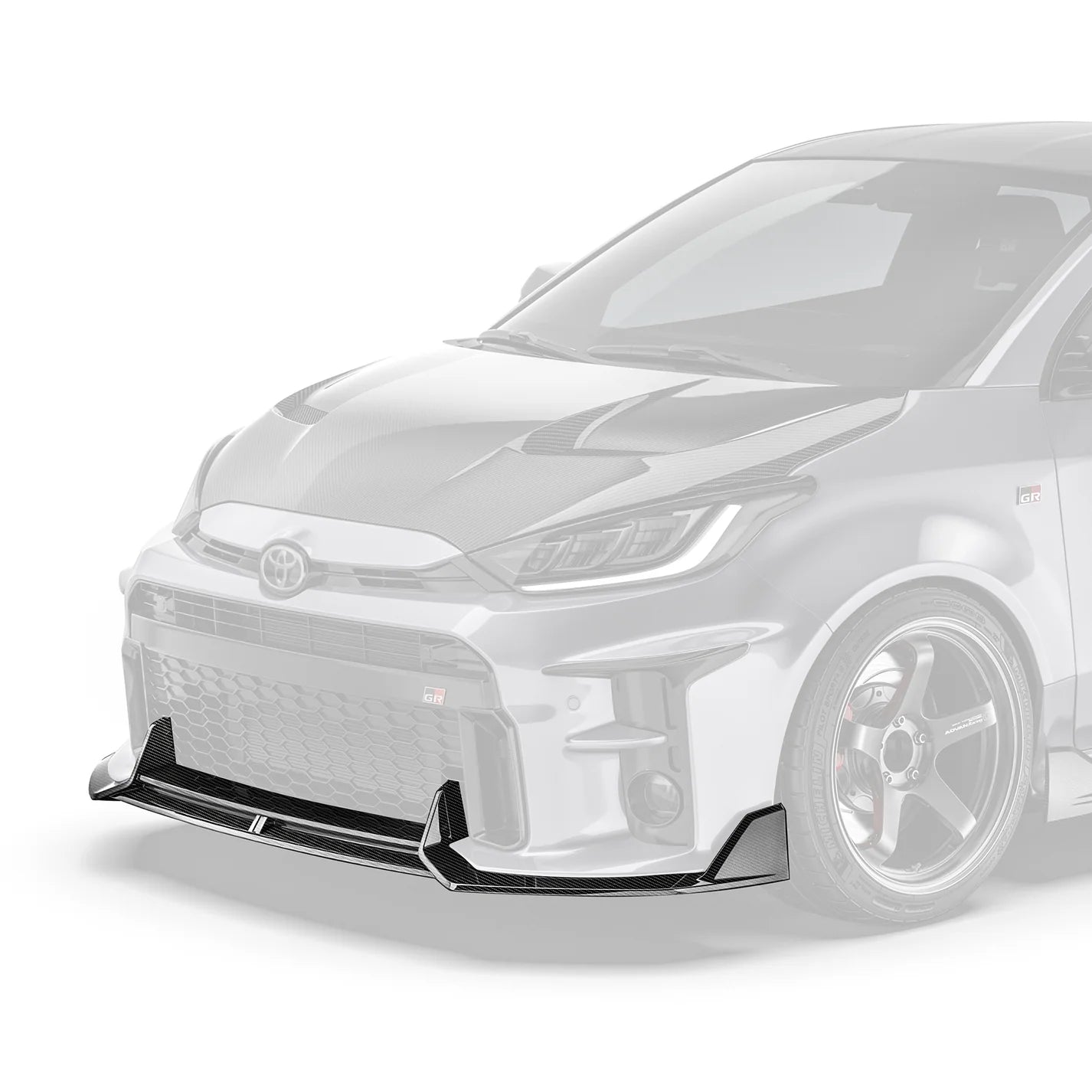 Carbon Fiber Front Lip for Toyota GR Yaris 2020-2024
