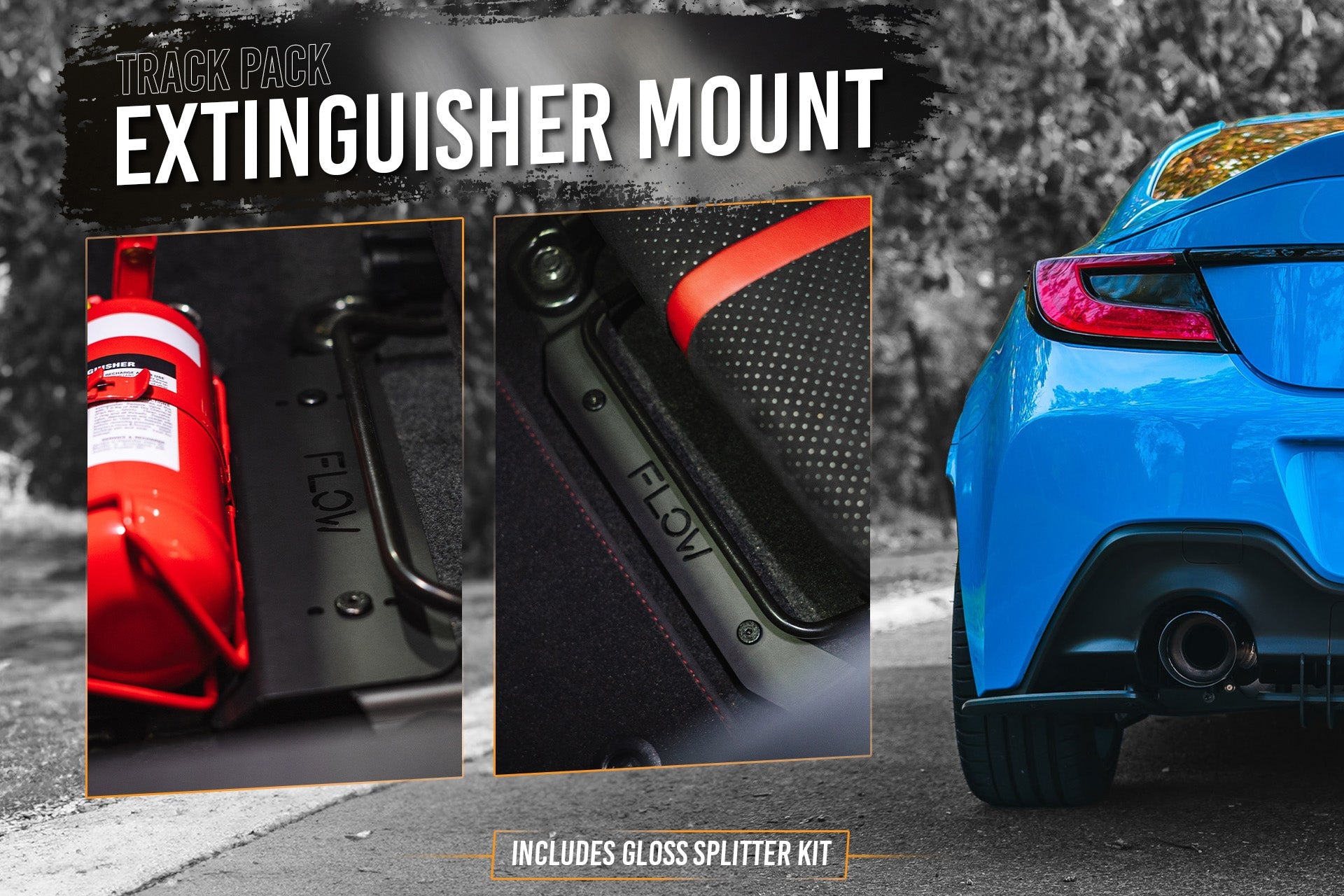 ZN8 GR86 Full Lip Splitter Set (GLOSS BLACK)