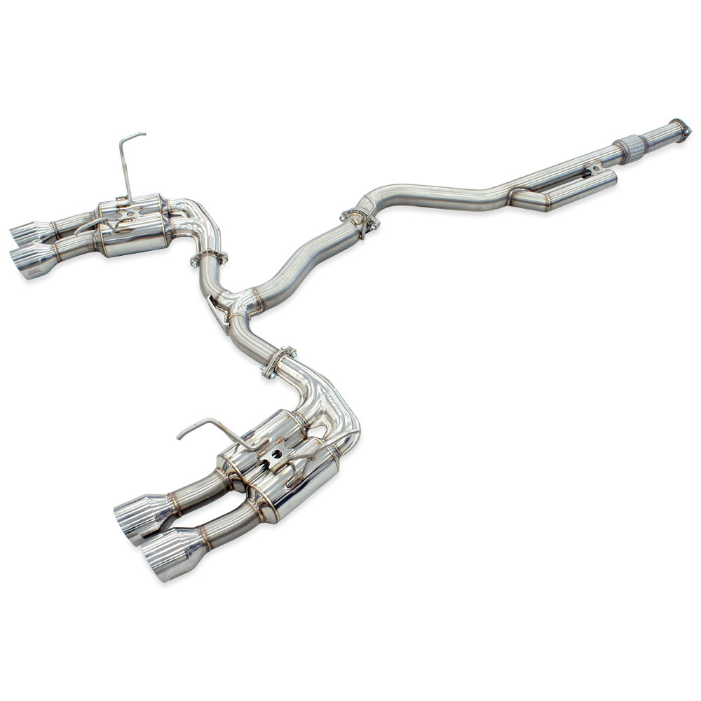 R400 "Signature Edition" Cat Back Exhaust w/SS Straight Cut Tips - Subaru WRX VB 22+
