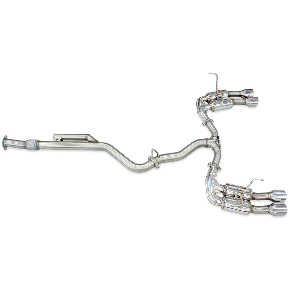 R400 "Signature Edition" Cat Back Exhaust w/SS Straight Cut Tips - Subaru WRX VB 22+