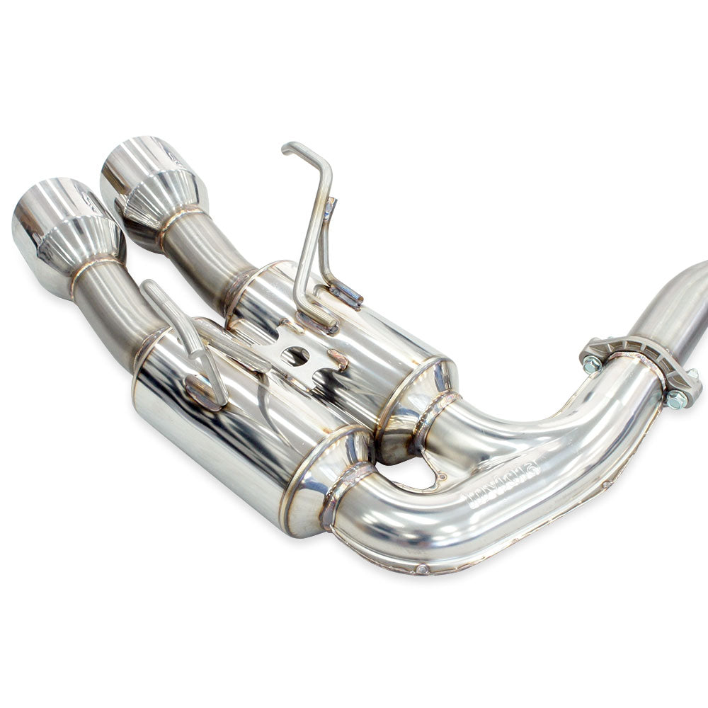 R400 "Signature Edition" Cat Back Exhaust w/SS Straight Cut Tips - Subaru WRX VB 22+