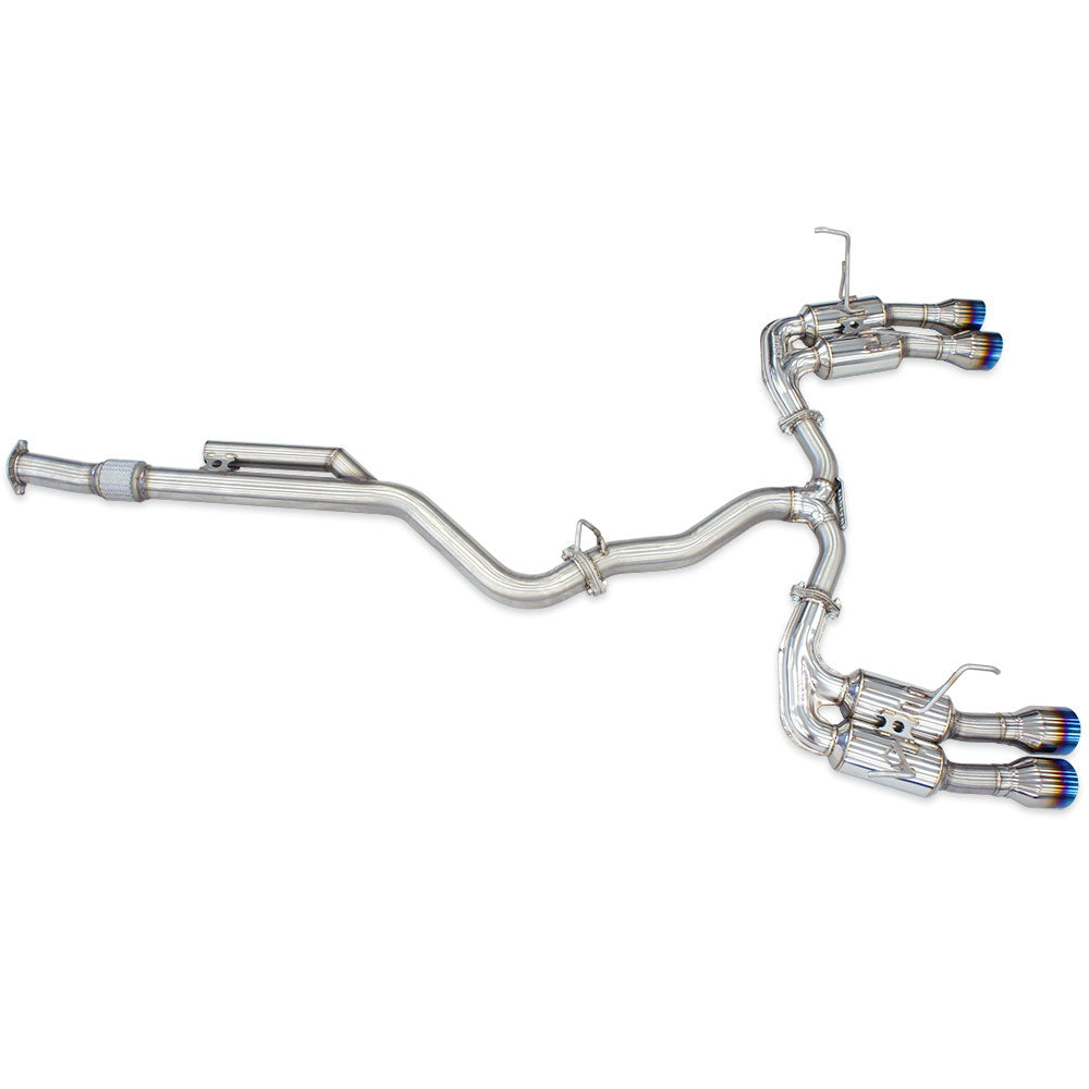 R400 "Signature Edition" Cat Back Exhaust w/Ti Straight Cut Tips - Subaru WRX VB 22+