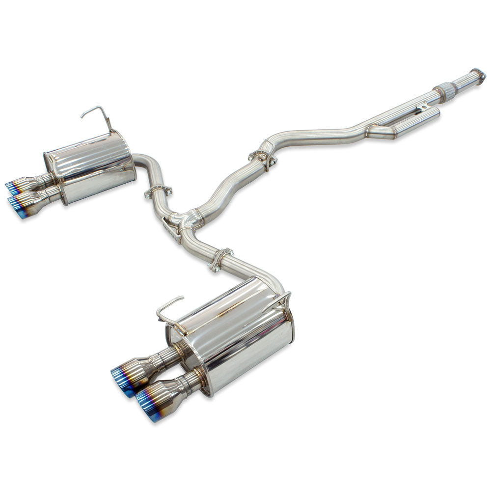 Q300 Cat Back Exhaust w/ Ti Rolled Tips - Subaru WRX VB 22+