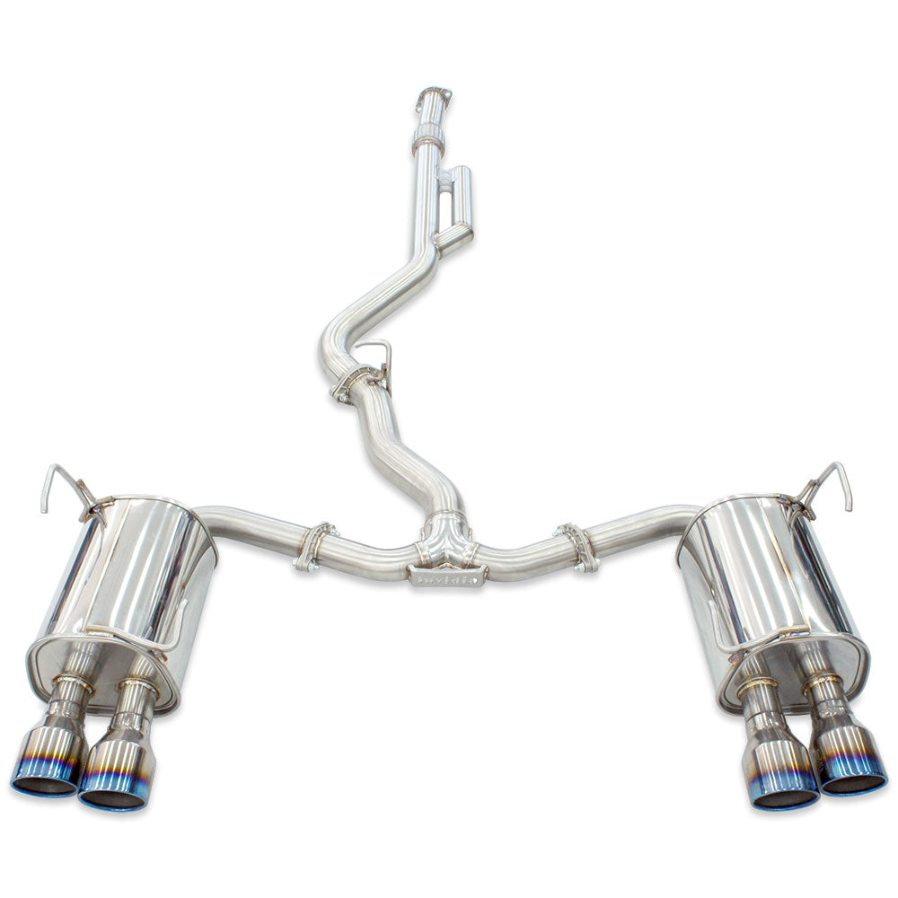 Q300 Cat Back Exhaust w/ Ti Rolled Tips - Subaru WRX VB 22+
