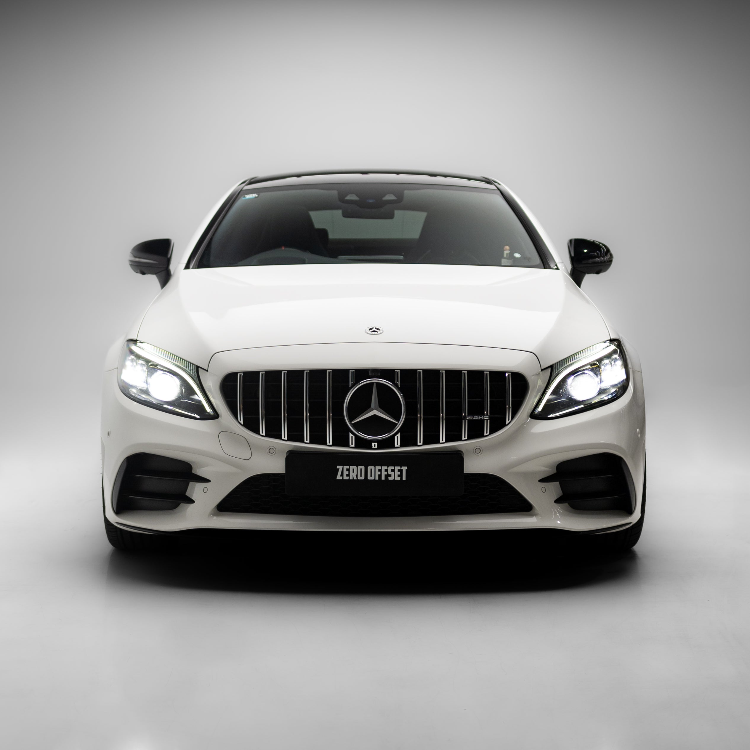 AMG Panamericana Style Grille for Mercedes-Benz C Class (AMG Line) C205/W205 2019-2022 - Silver