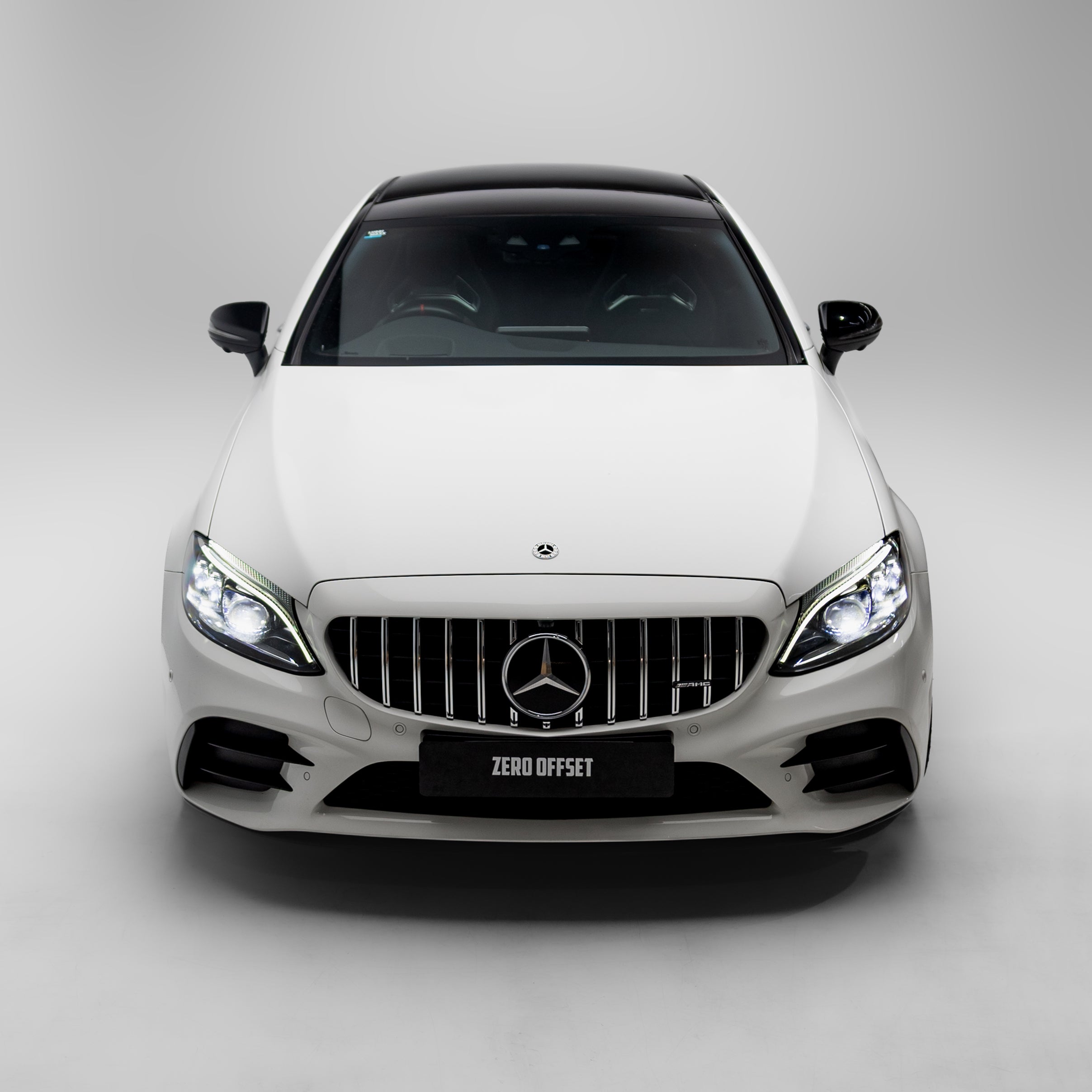 AMG Panamericana Style Grille for Mercedes-Benz C Class (AMG Line) C205/W205 2019-2022 - Silver