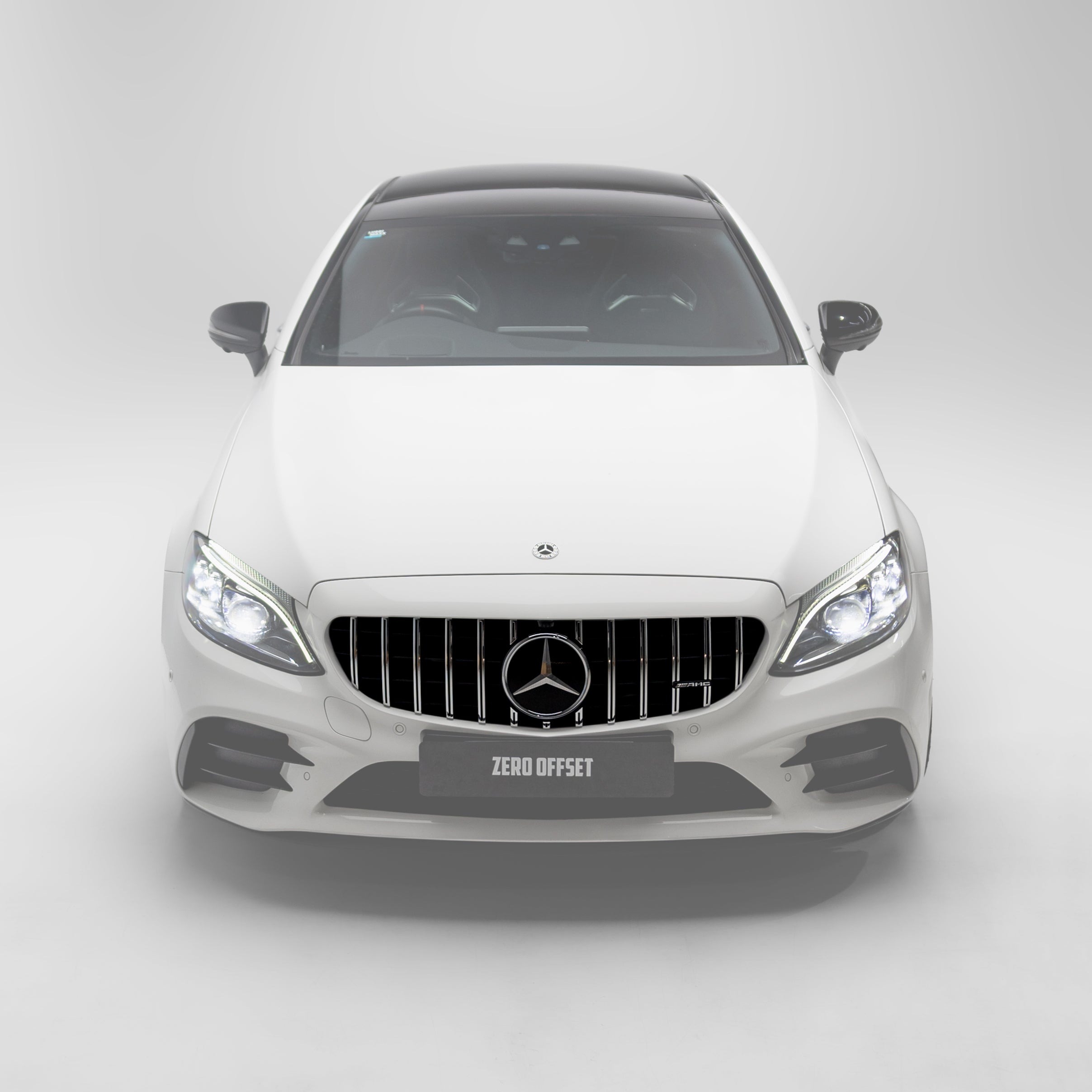 AMG Panamericana Style Grille for Mercedes-Benz C Class (AMG Line) C205/W205 2019-2022 - Silver