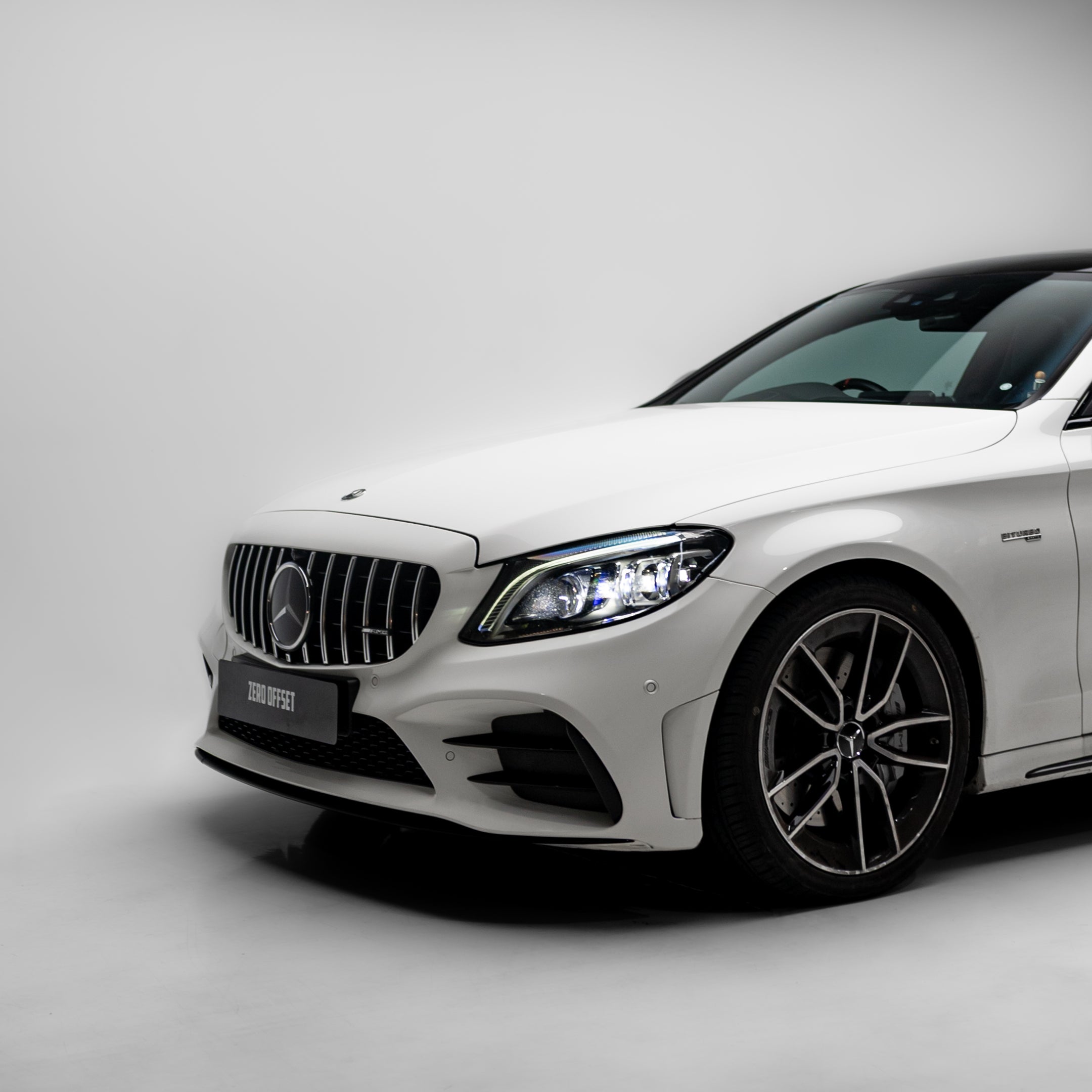 AMG Panamericana Style Grille for Mercedes-Benz C Class (AMG Line) C205/W205 2019-2022 - Silver