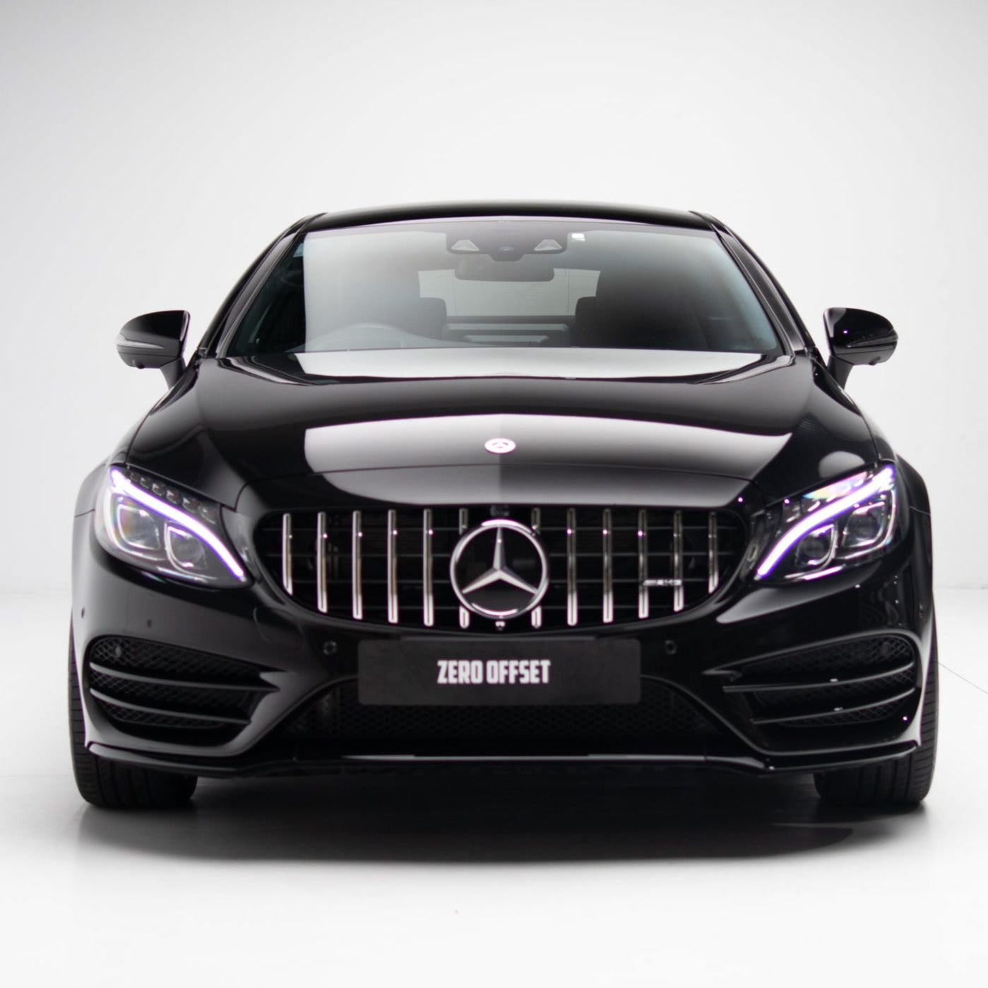 AMG Panamericana Style Grille for Mercedes-Benz C Class (AMG Line) C205/W205 2015-2018 - Silver