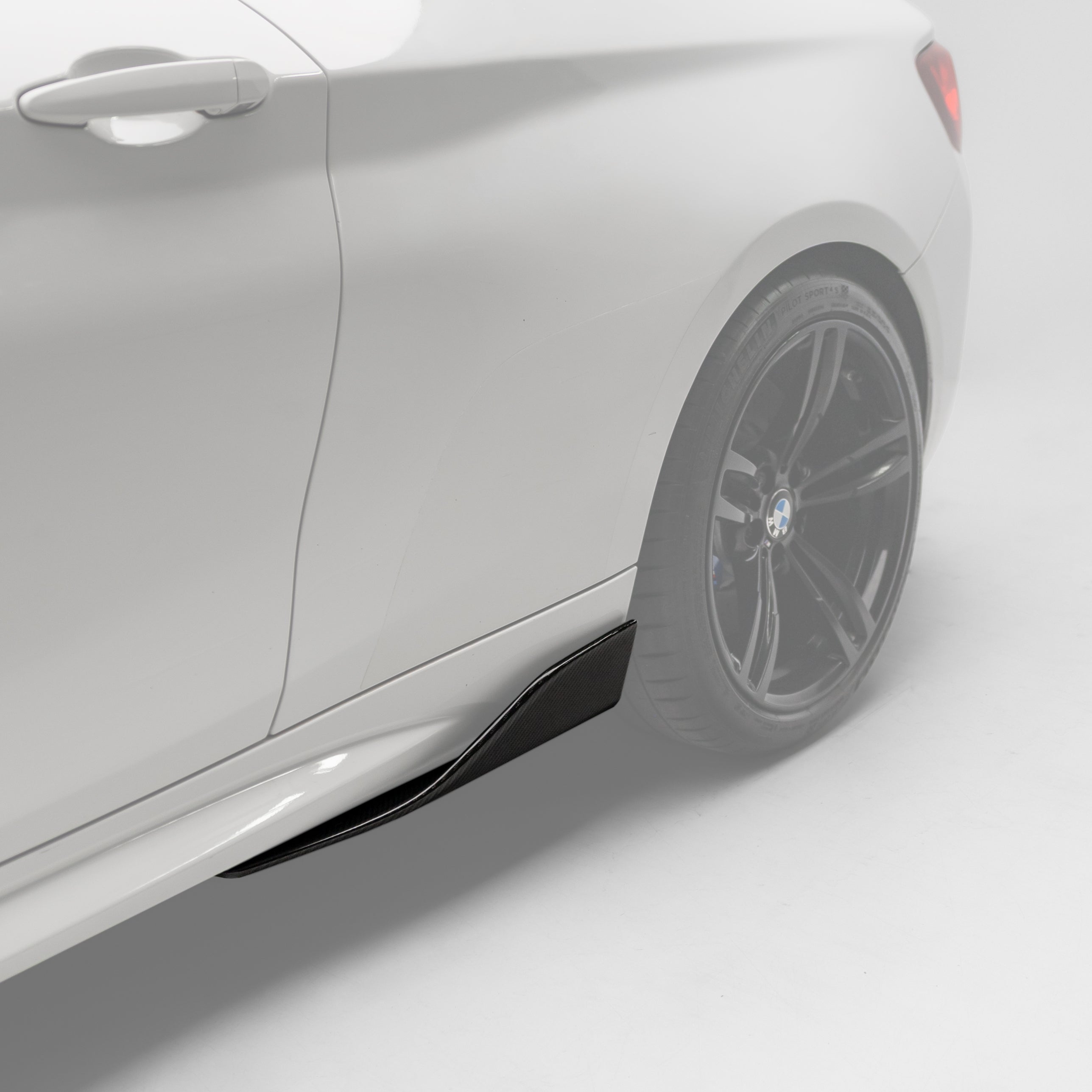 M Performance Style Side Skirt / Winglet Pre-Pregged Dry Carbon Fiber for BMW M2 F87 16-21