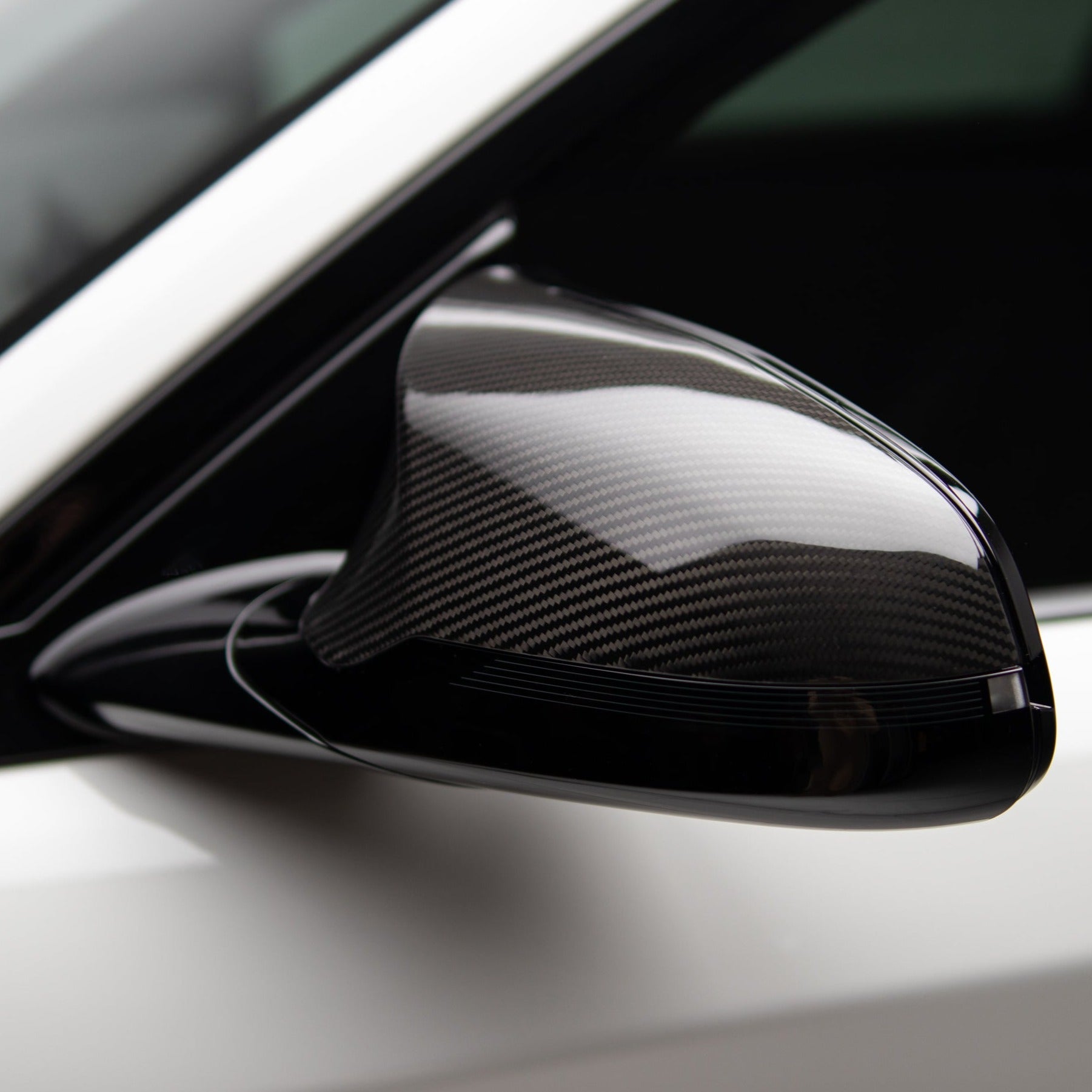 M-Performance Style Pre Pregged Dry Carbon Fiber Mirrors Caps for BMW M2 Comp F87 / M3 F80 / M4 F82 F83