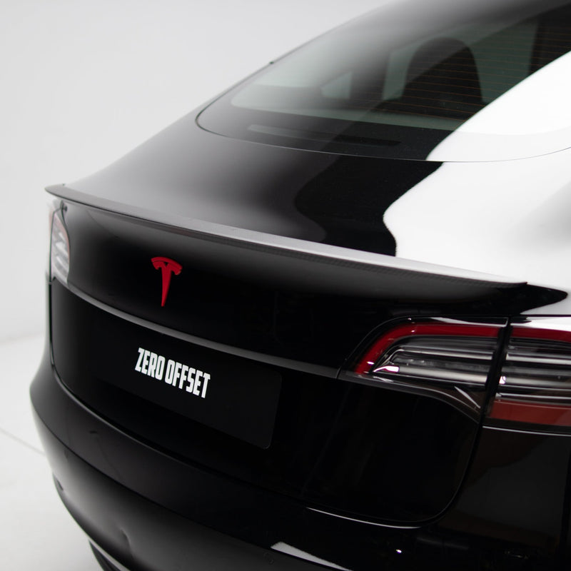 Performance Style Matte Carbon Spoiler - Tesla Model 3 19-23
