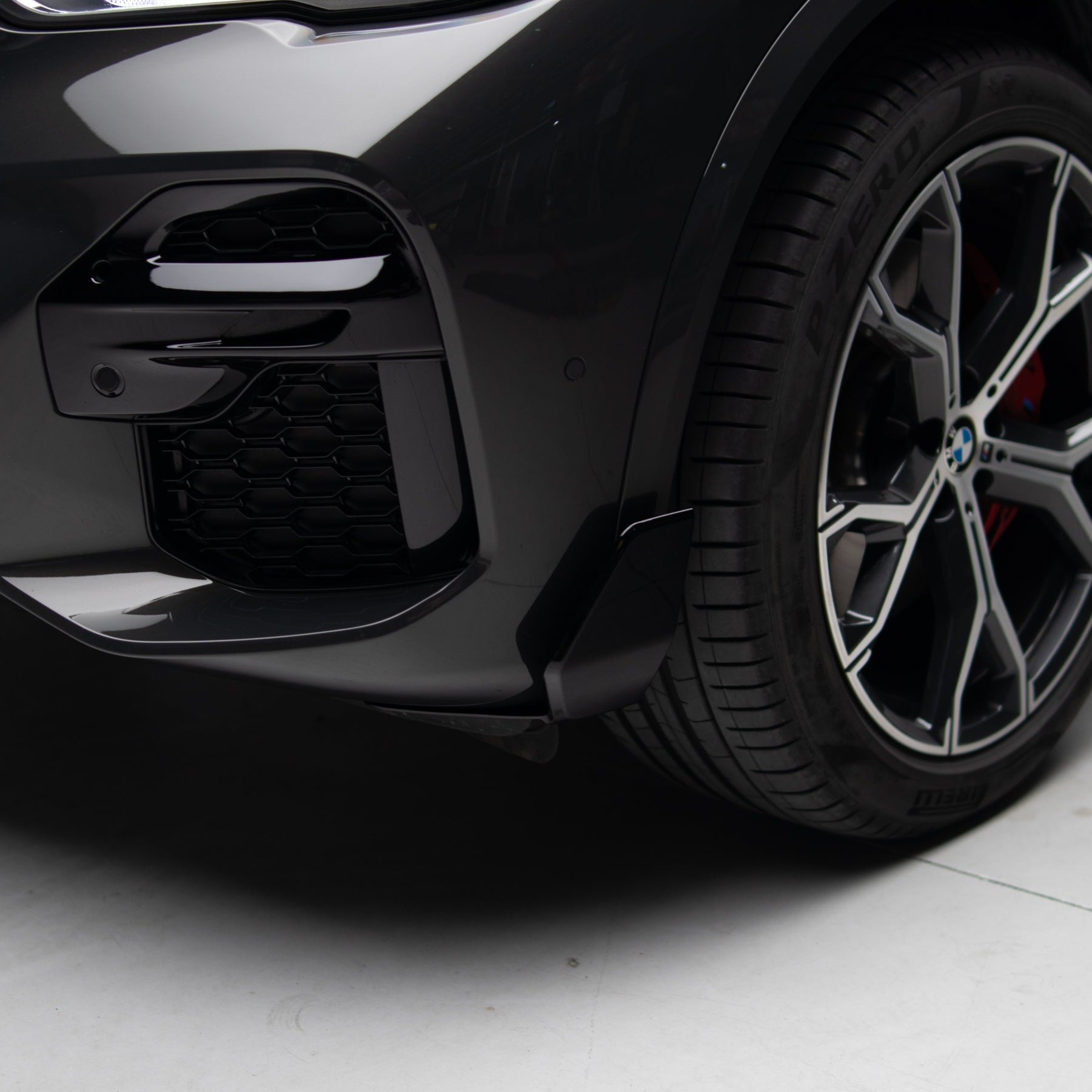 M Performance Style Gloss Black Front Splitters for BMW X5 G05 Pre LCI 2018-2022